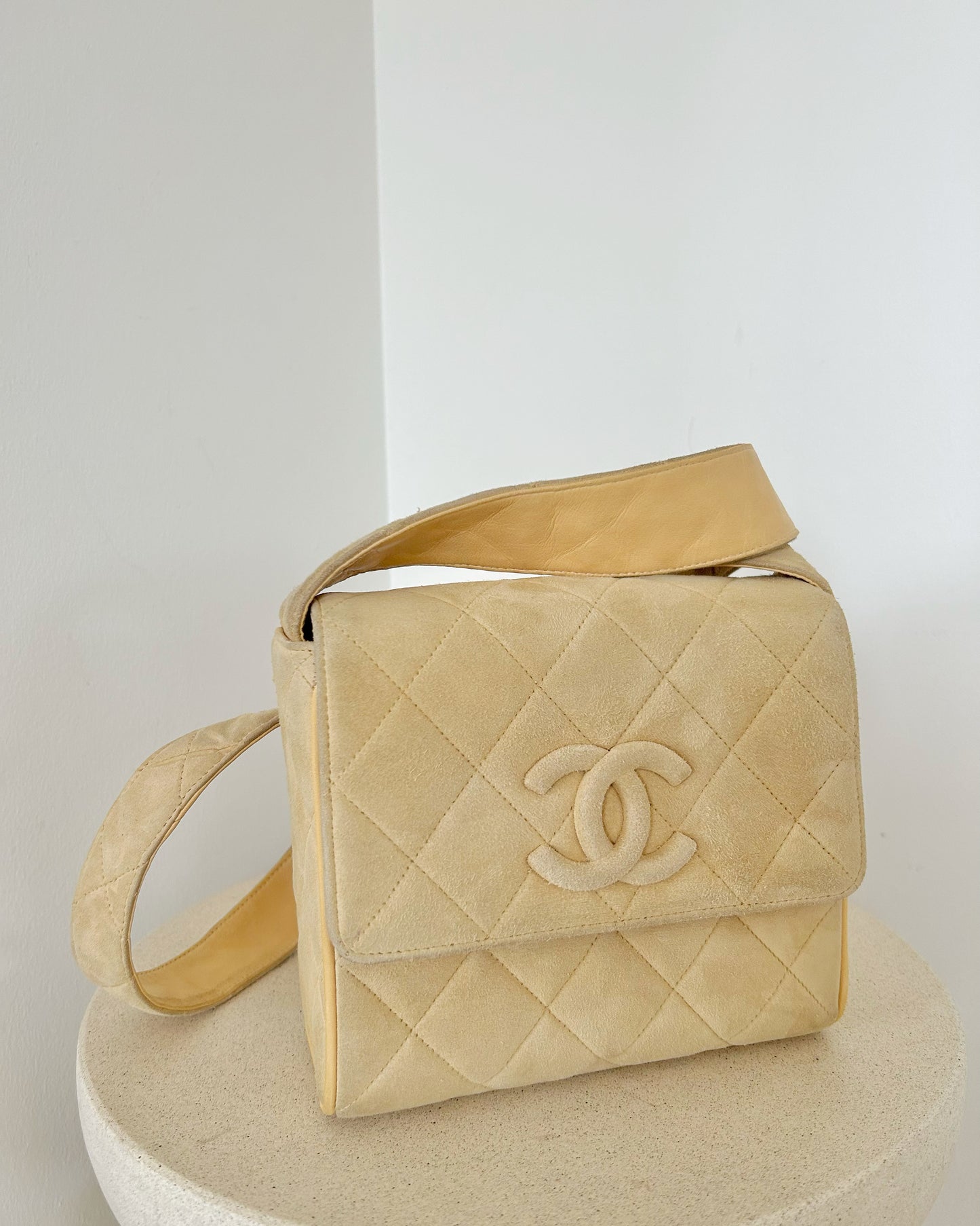 Chanel Suede Mini Square Bag