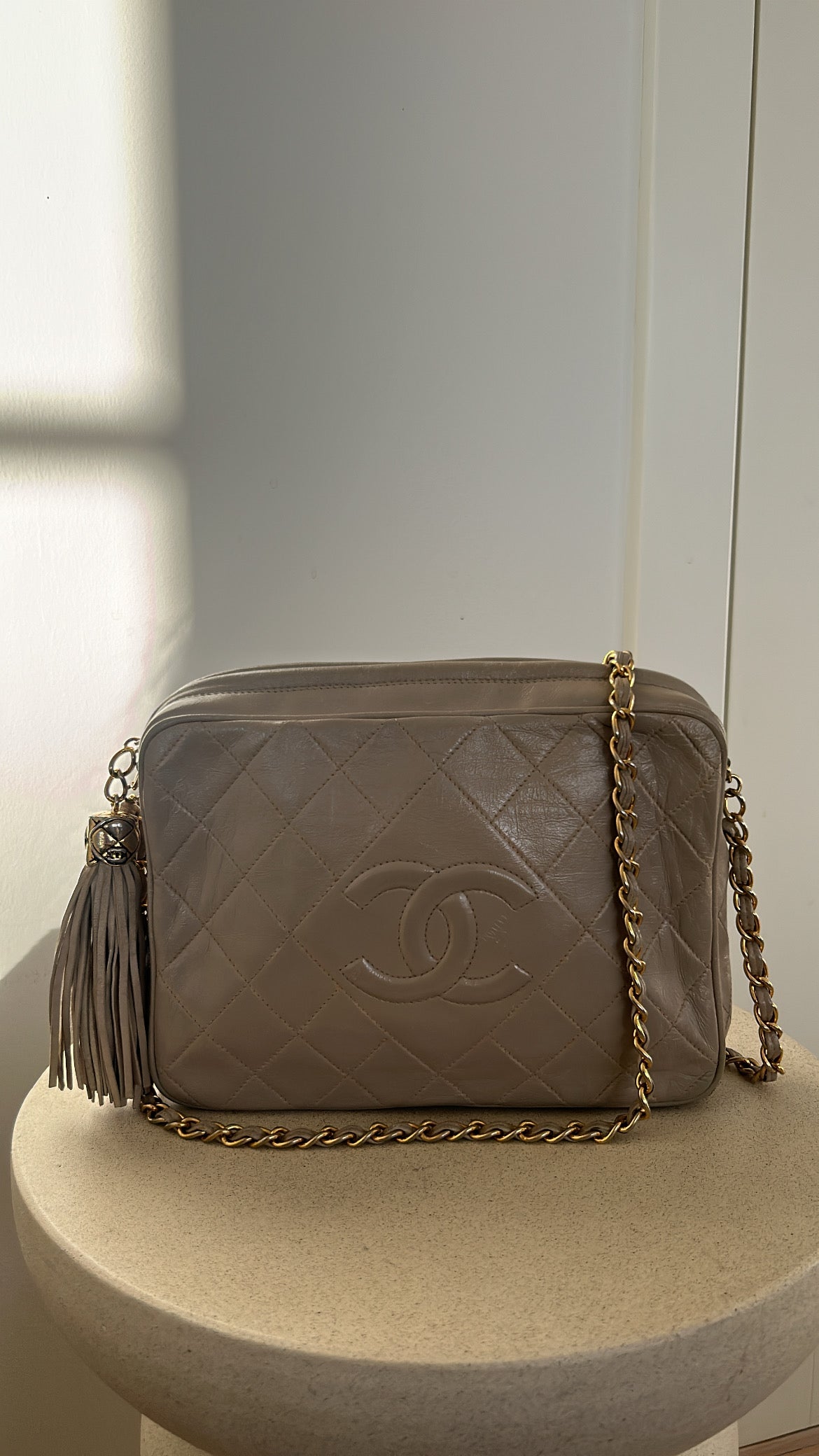 Chanel Camera Bag Beige