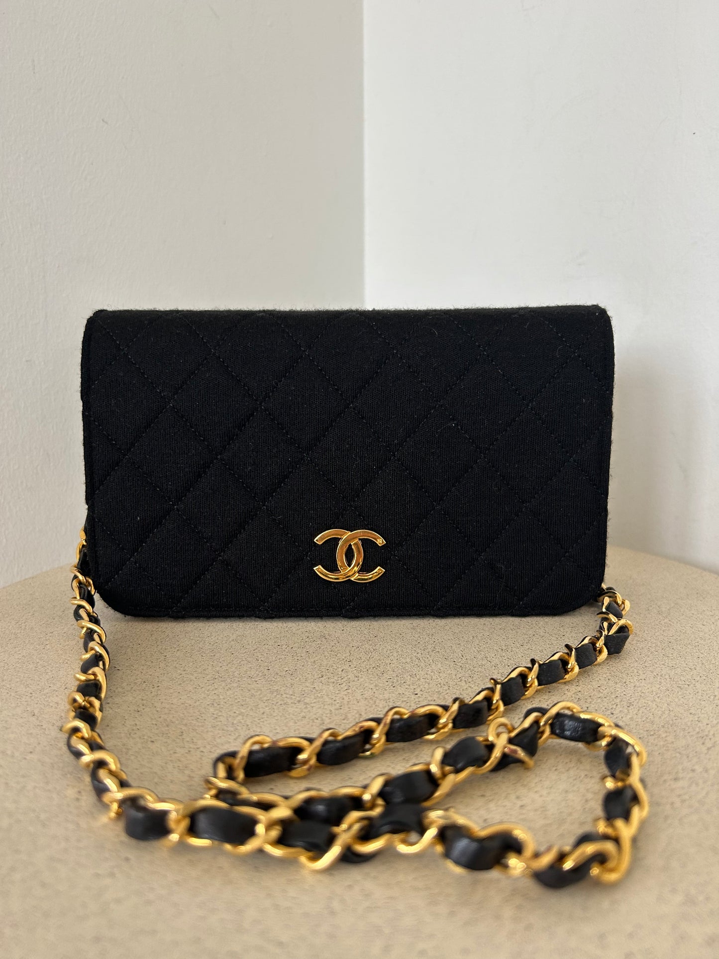Chanel Diamond Flap Cotton Bag