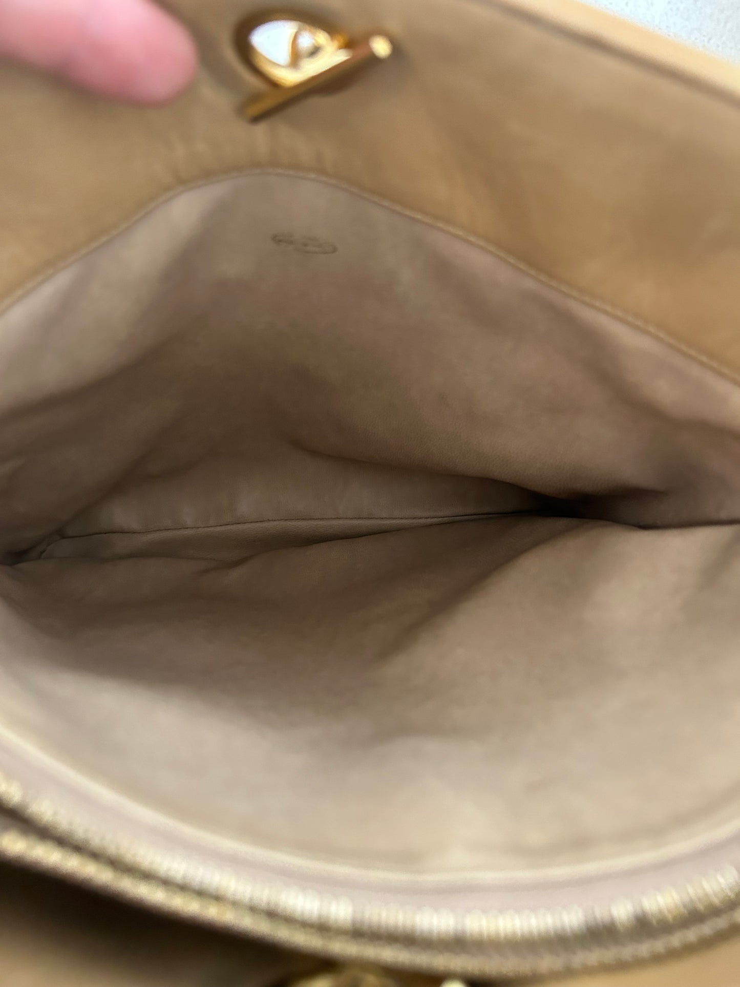 Chanel Matelasse Beige Tote