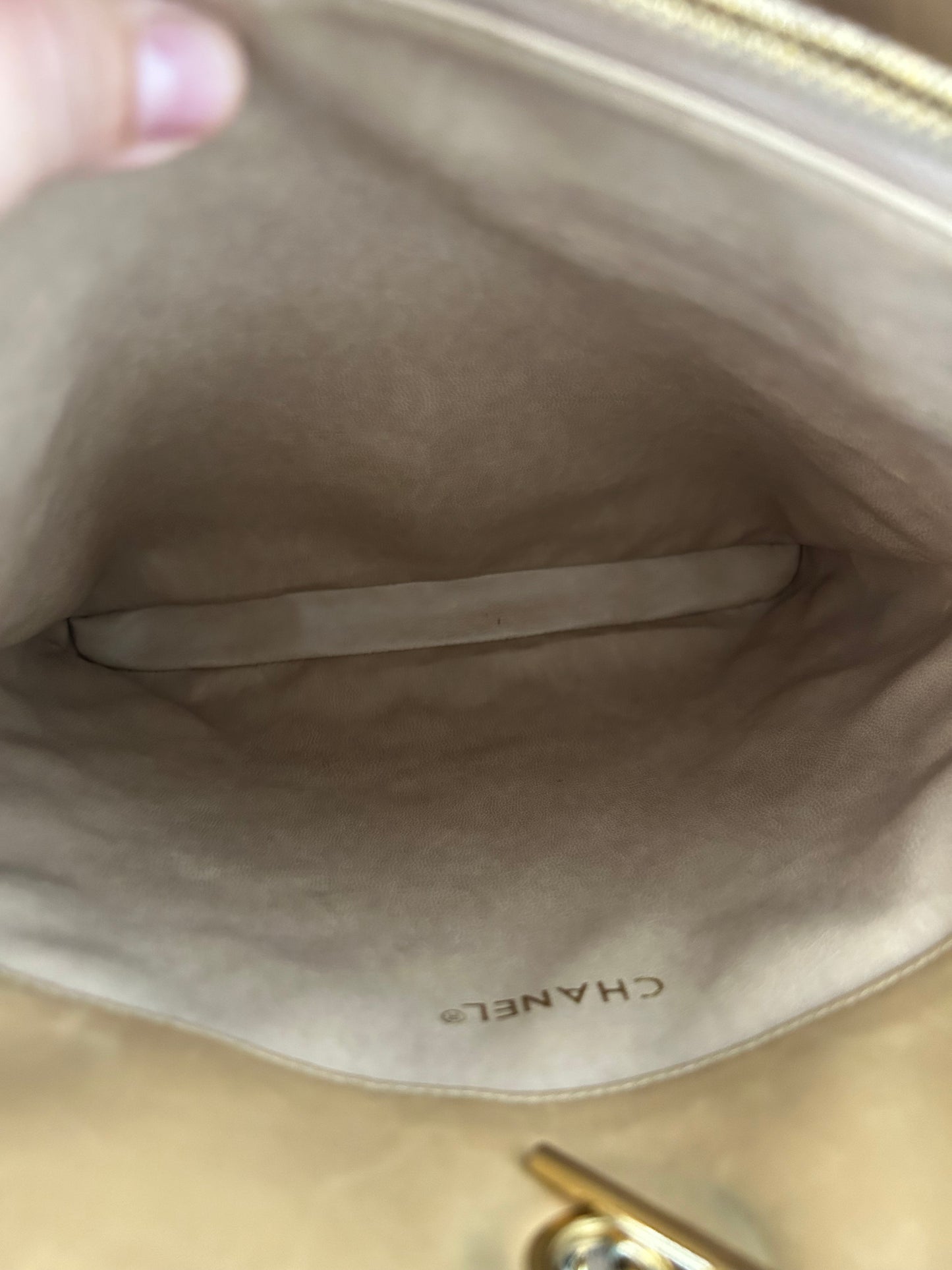Chanel Matelasse Beige Tote