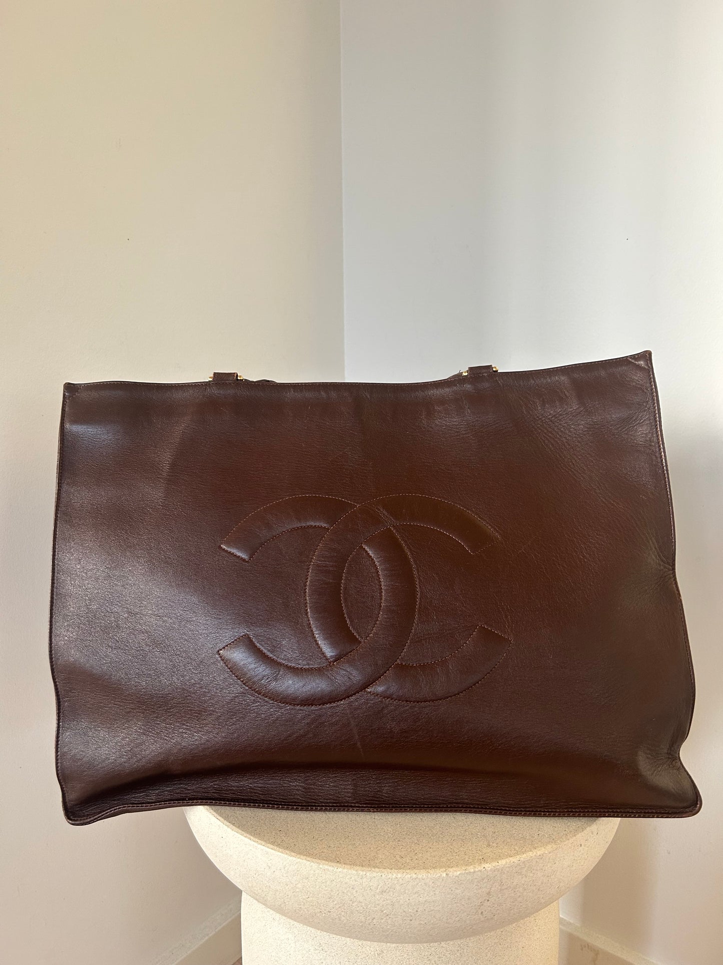 Chanel XL Brown CC Tote