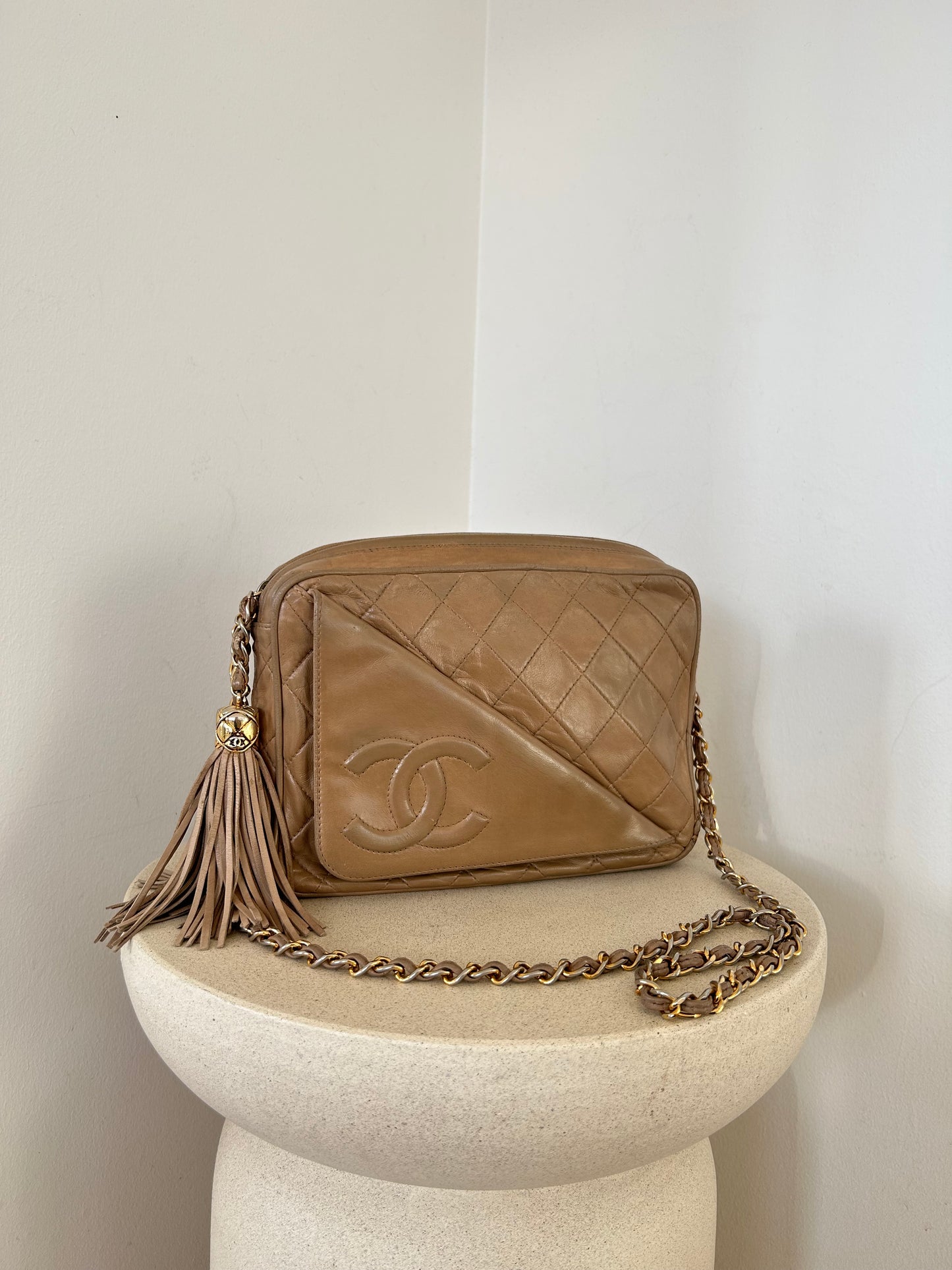 Chanel Camera Bag Beige