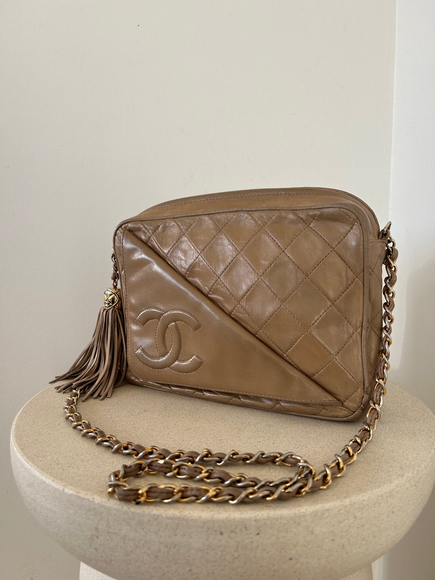 Chanel Camera Bag Beige