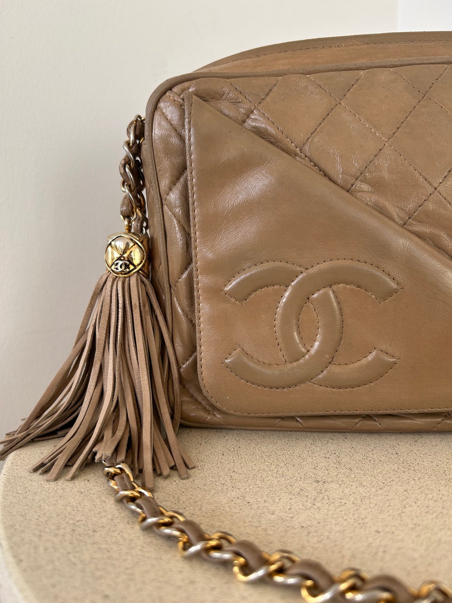 Chanel Camera Bag Beige
