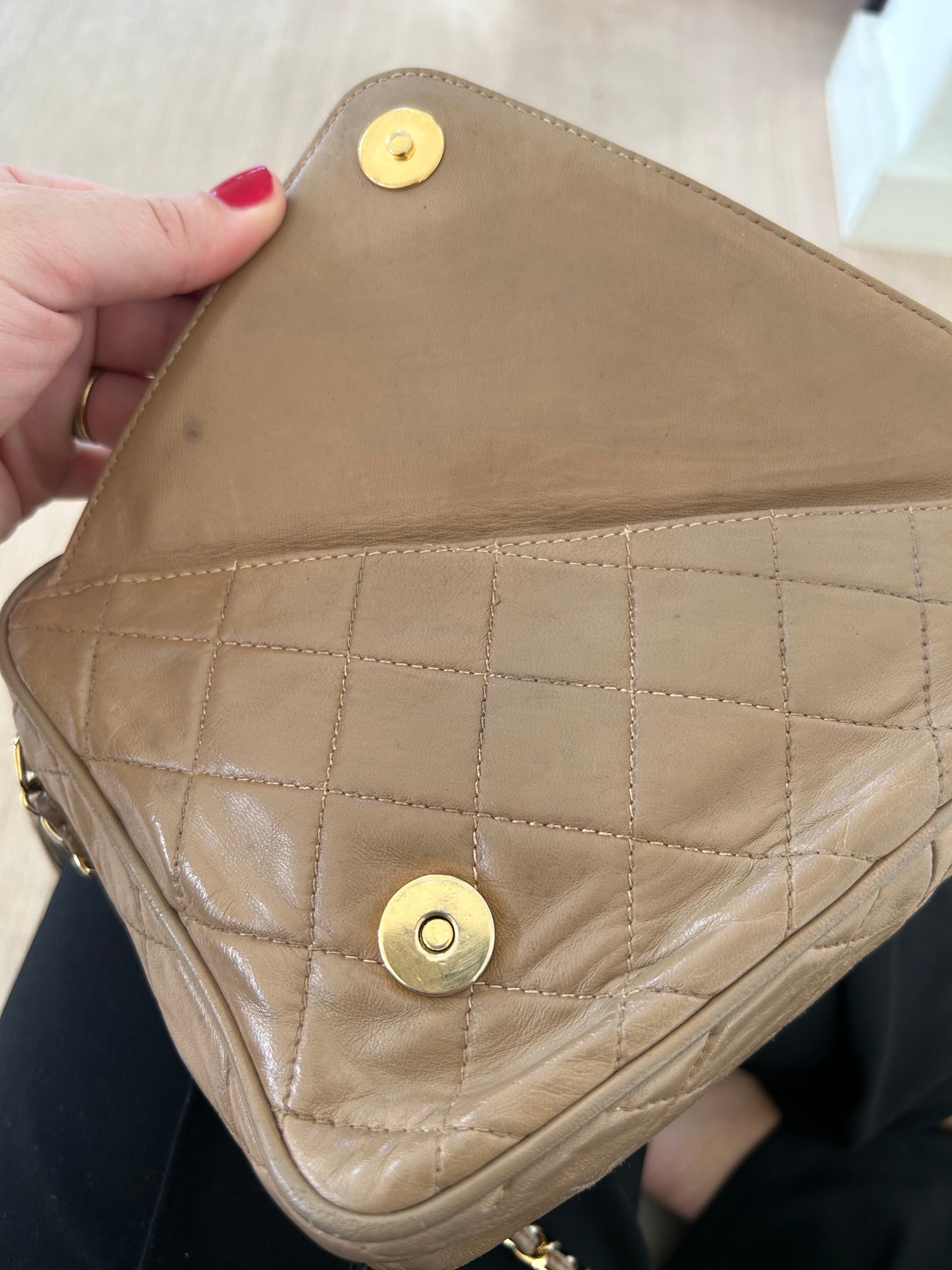 Chanel Camera Bag Beige