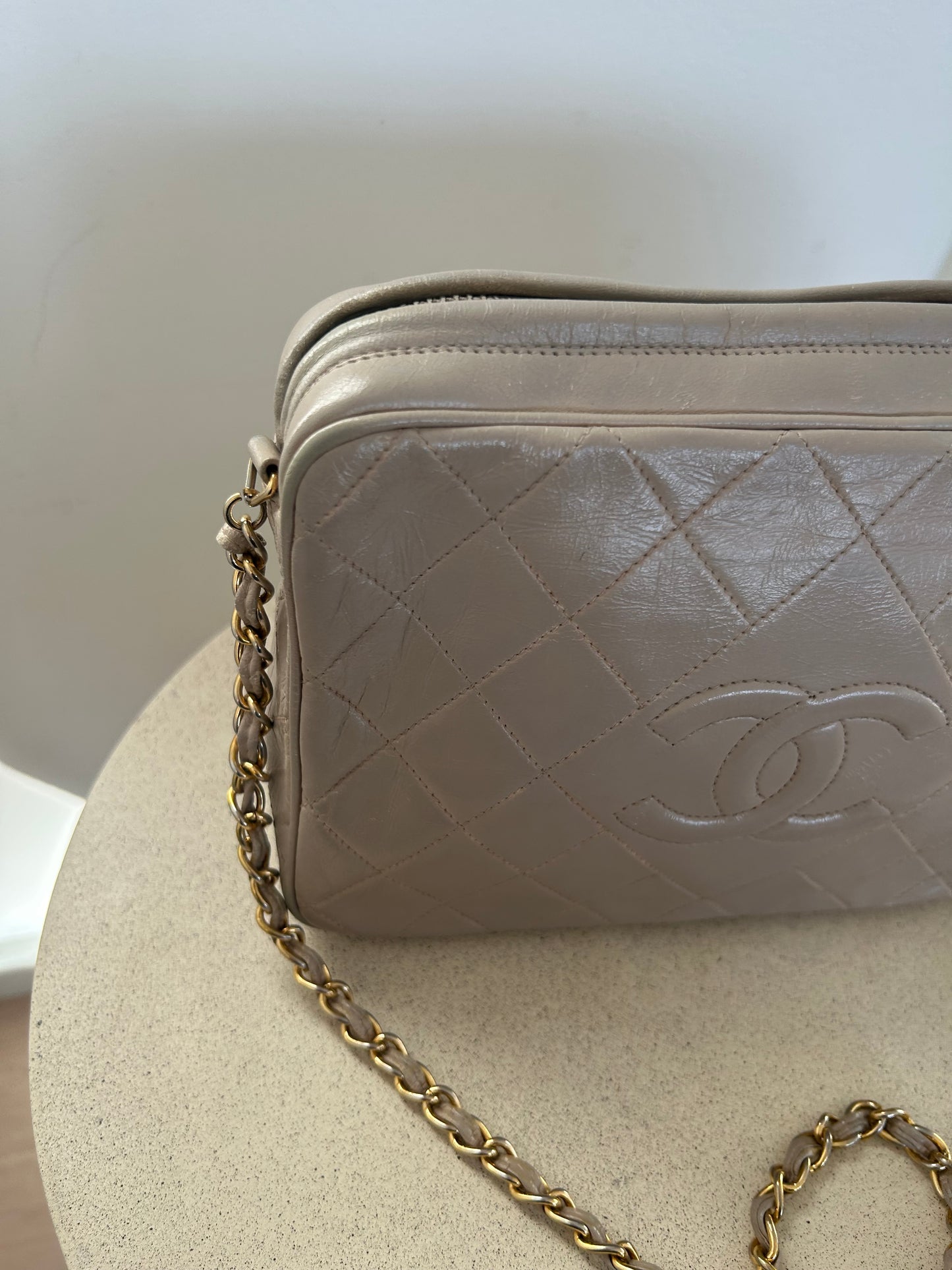 Chanel Camera Bag Beige
