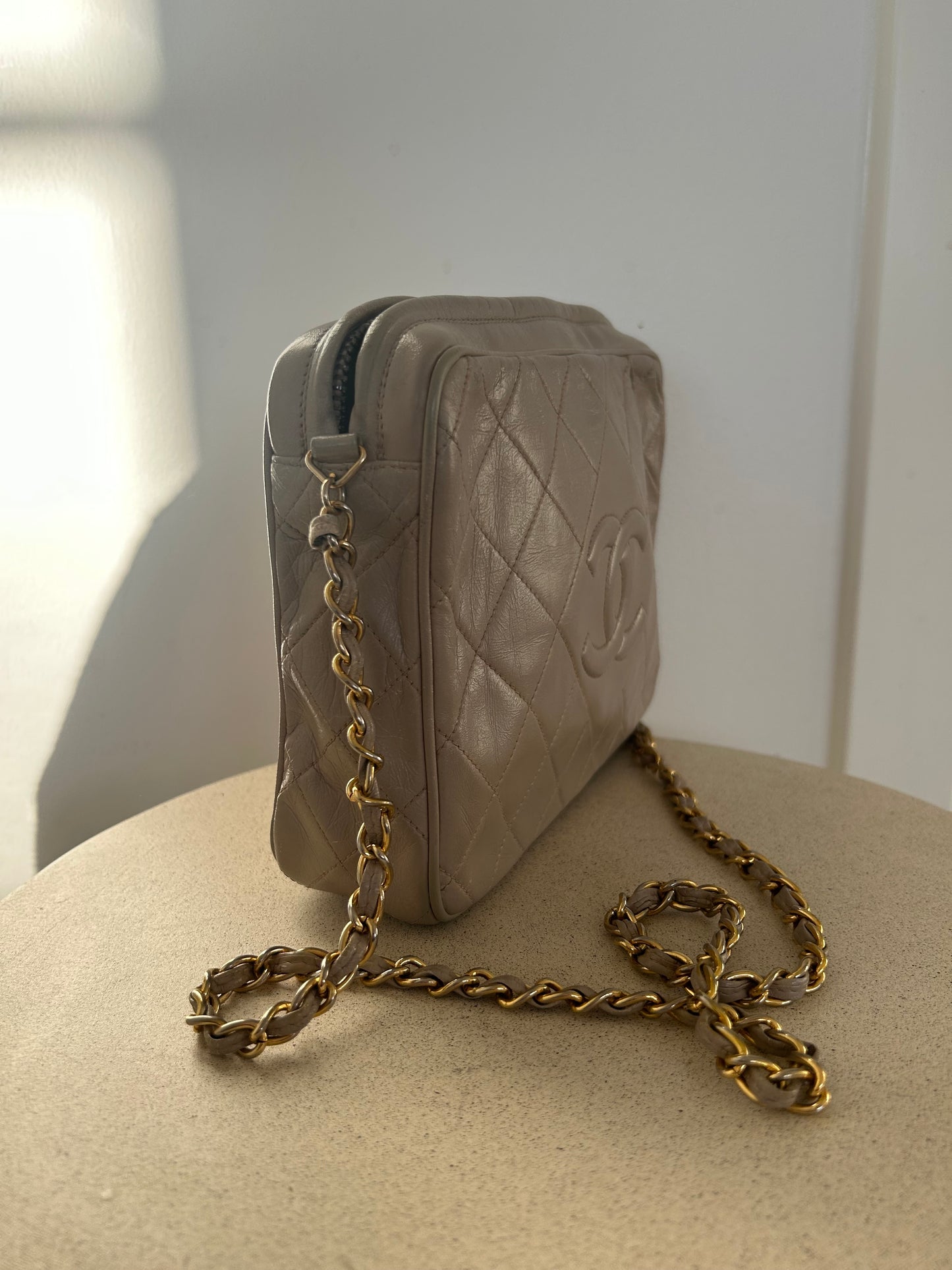 Chanel Camera Bag Beige