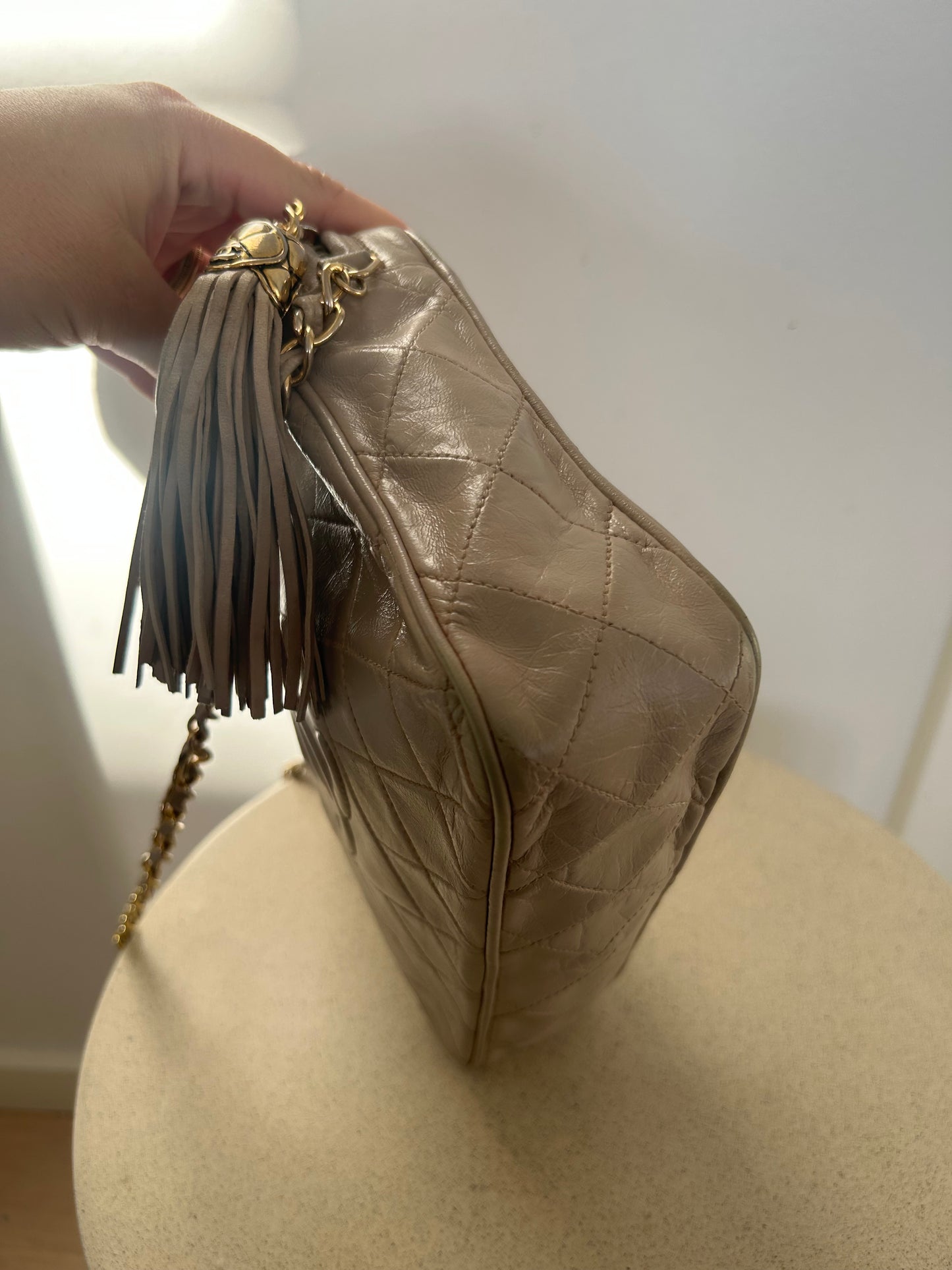 Chanel Camera Bag Beige