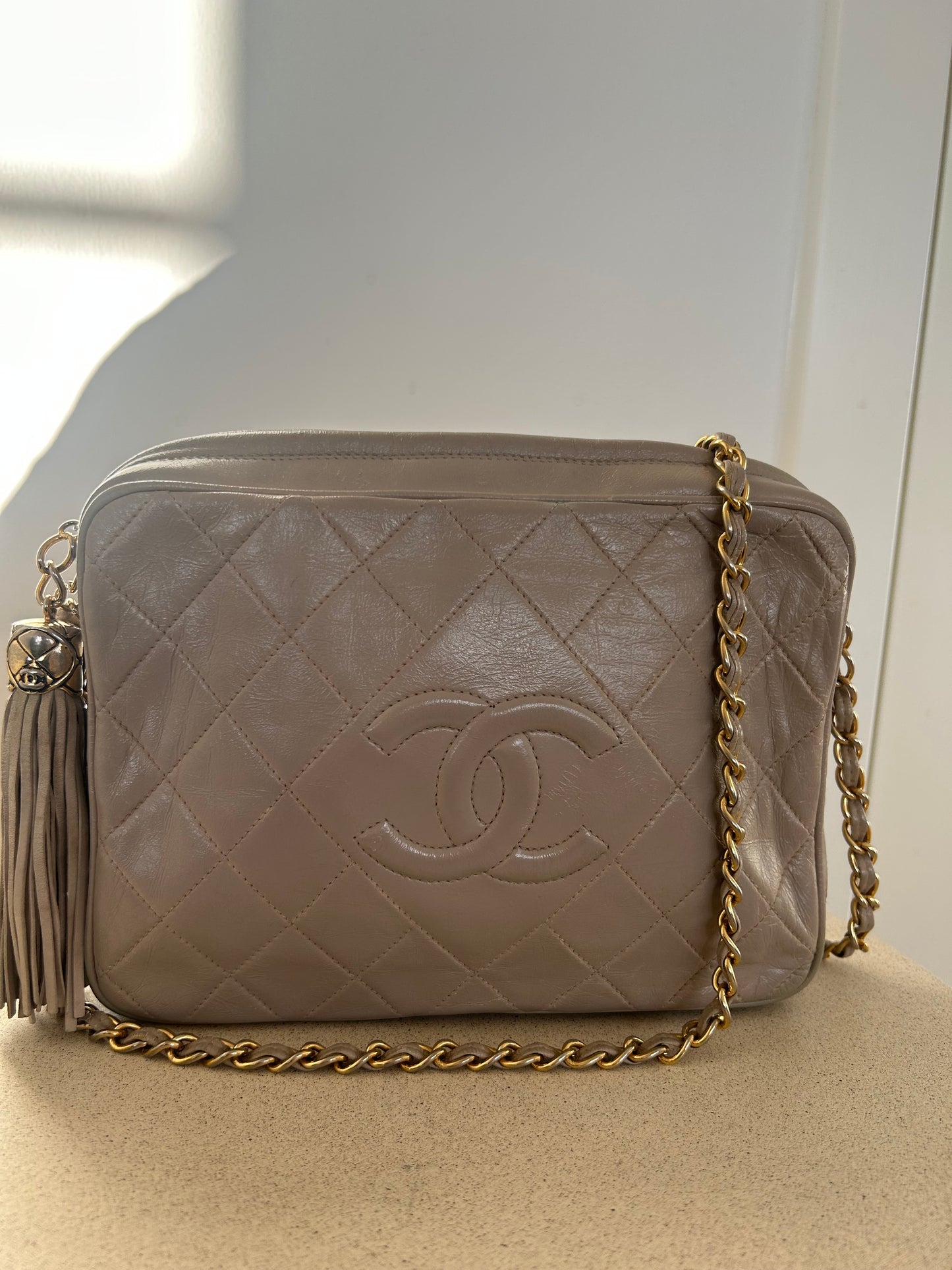 Chanel Camera Bag Beige