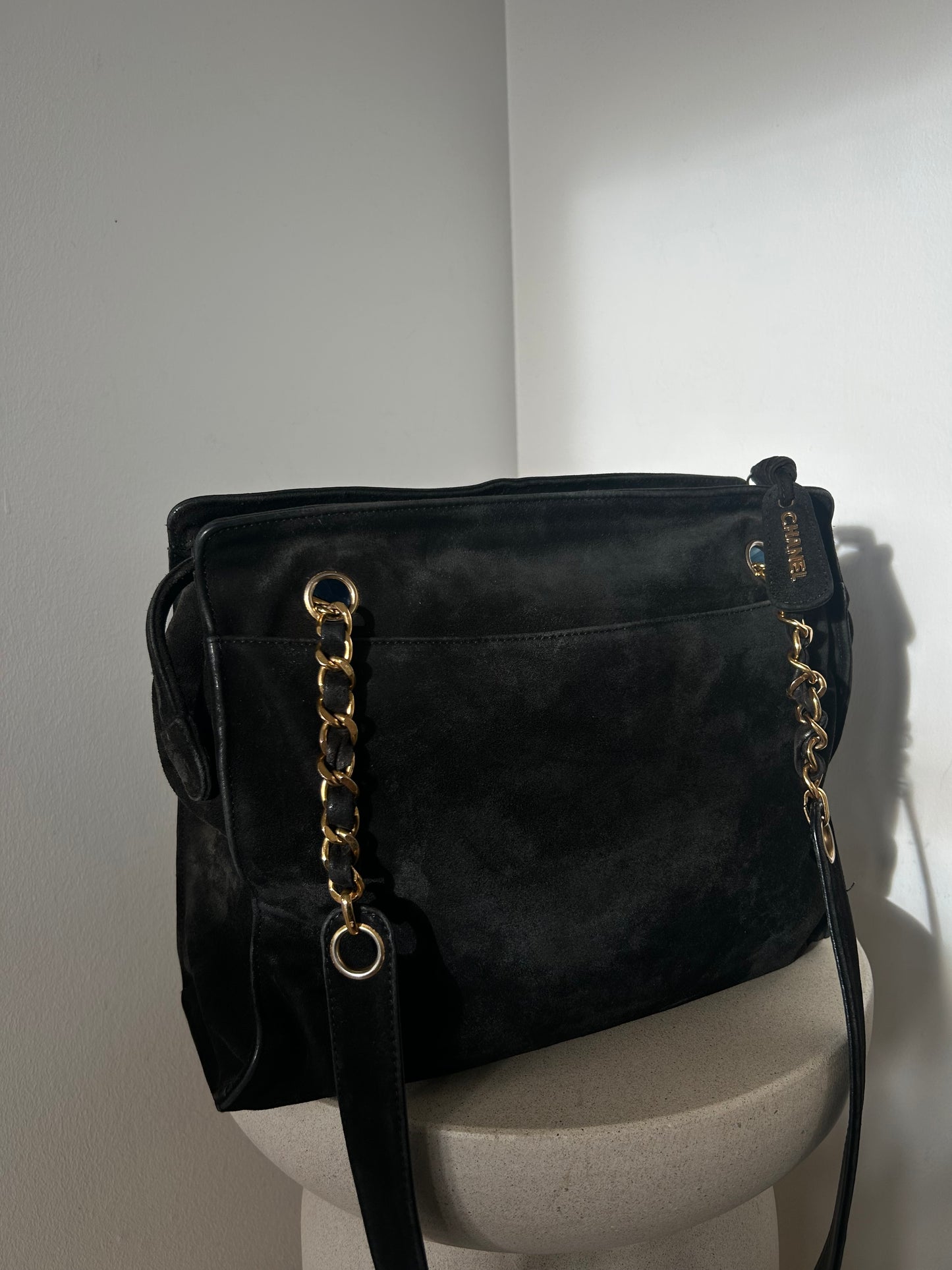 Chanel CC Suede Tote