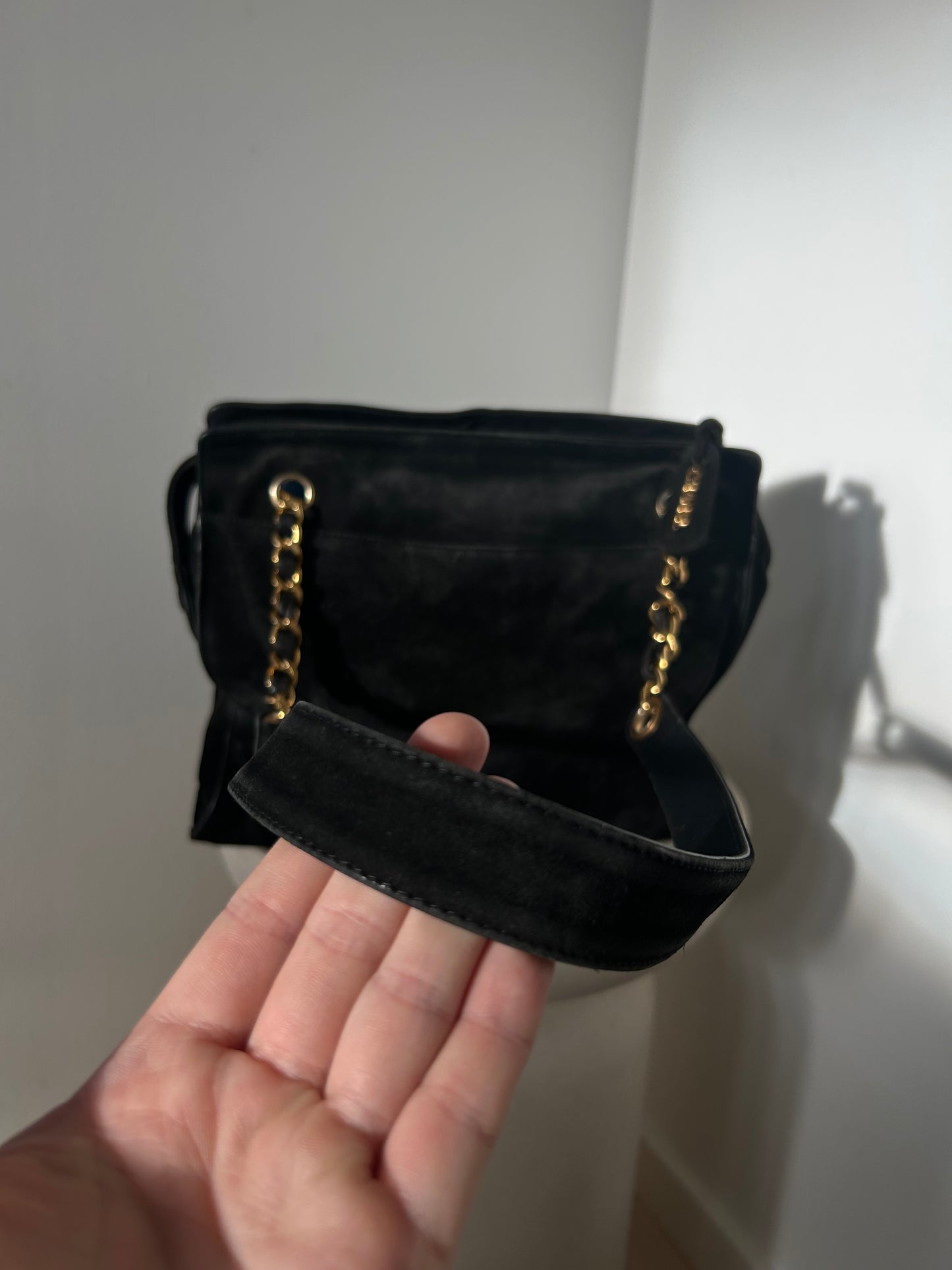 Chanel CC Suede Tote