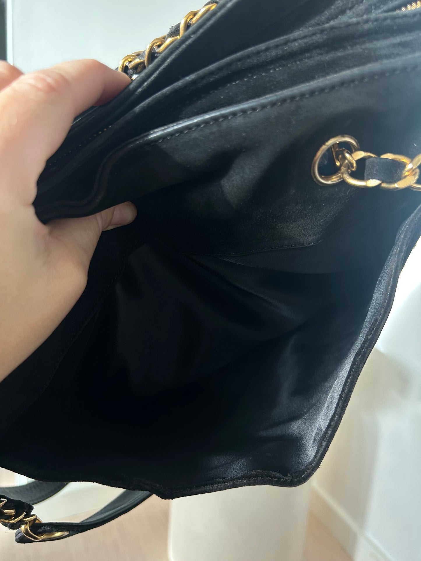 Chanel CC Suede Tote