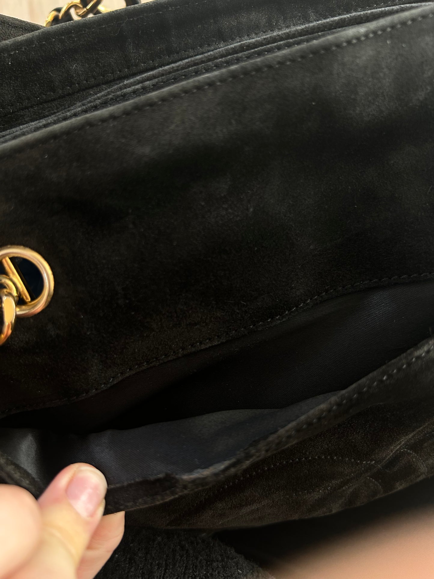 Chanel CC Suede Tote