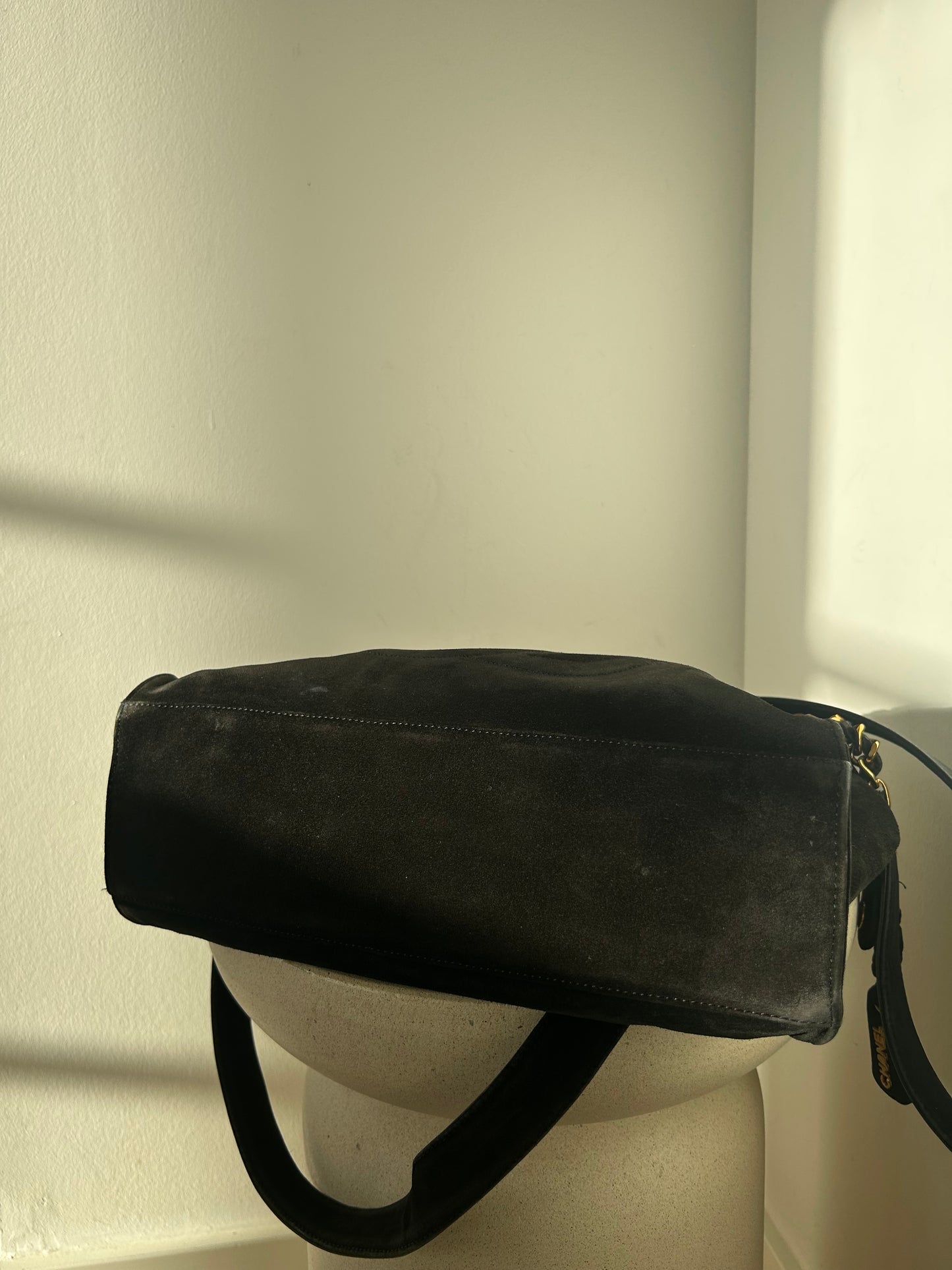 Chanel CC Suede Tote