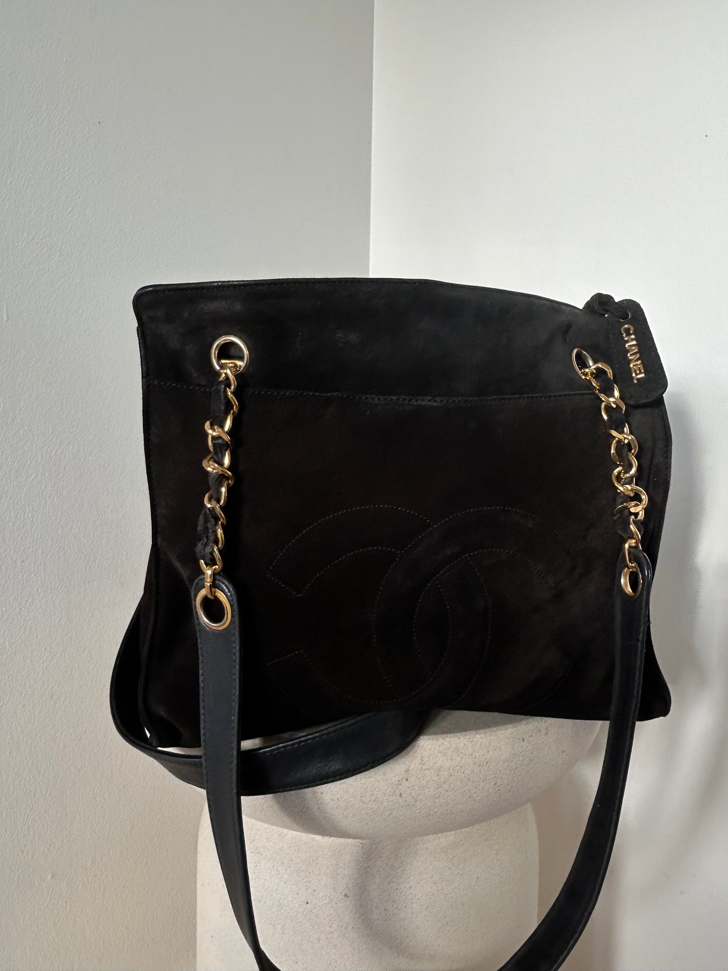 Chanel CC Suede Tote