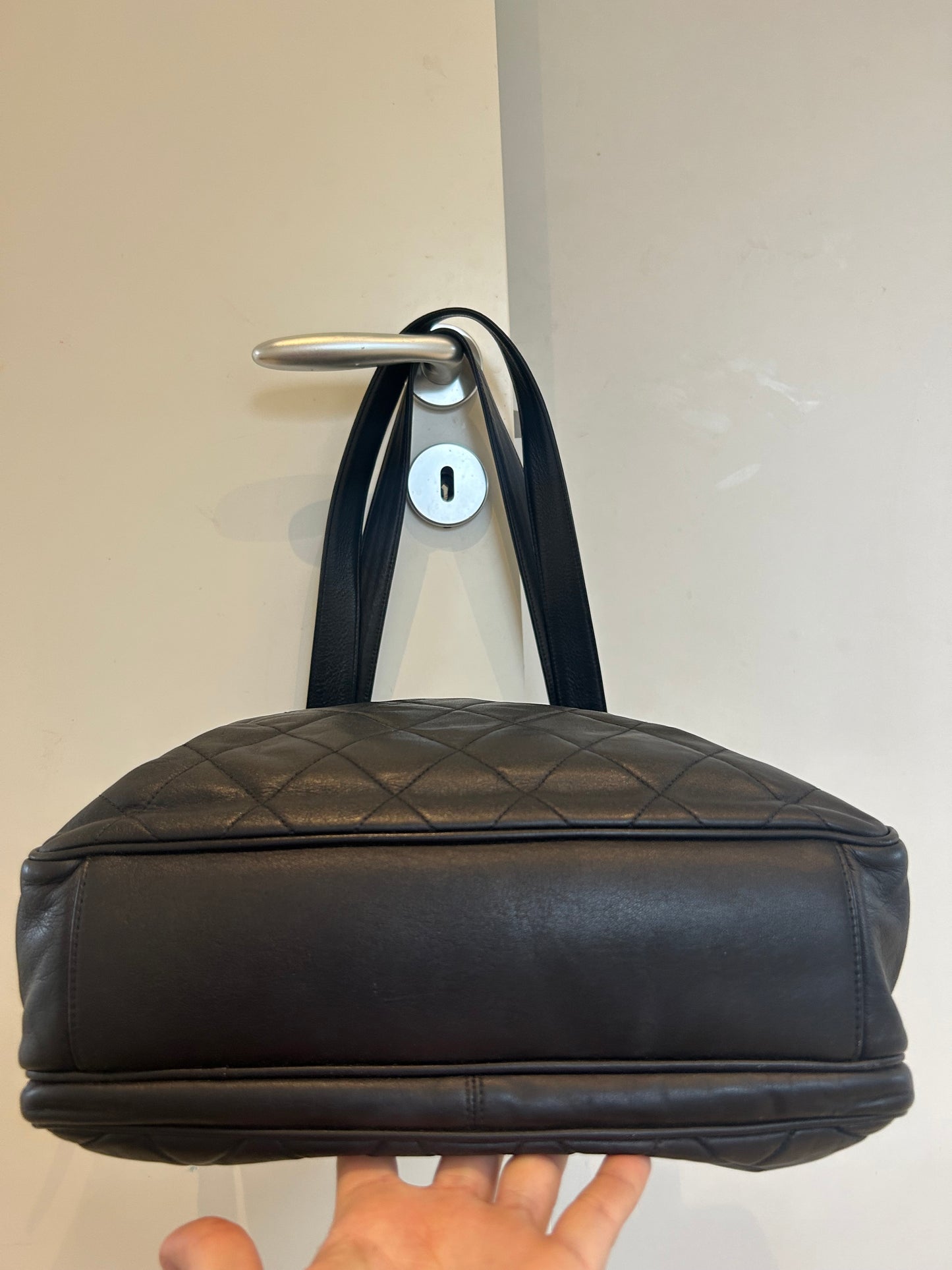 Chanel Navy Quiltet CC Tote
