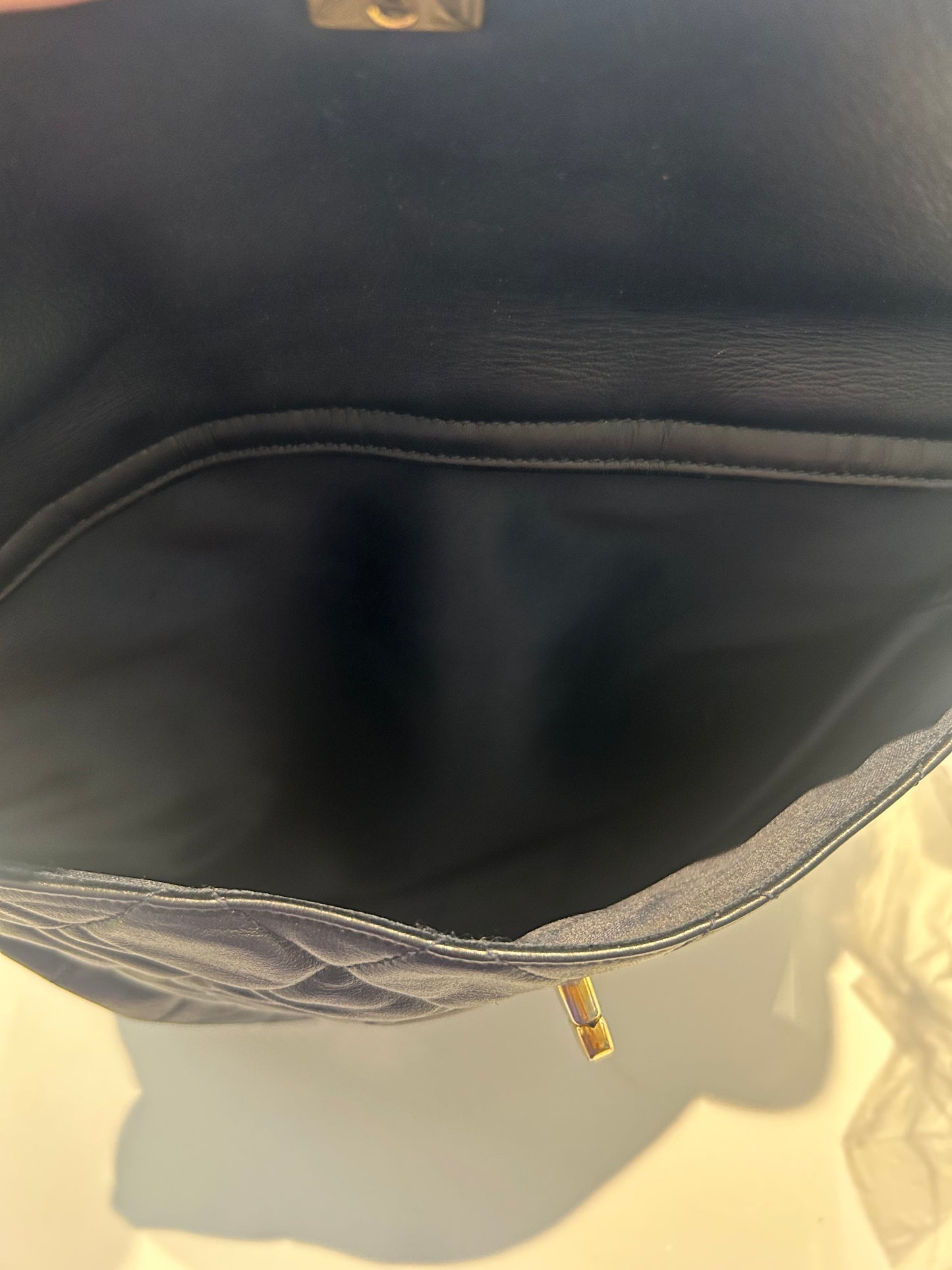 Chanel Navy Quiltet CC Tote