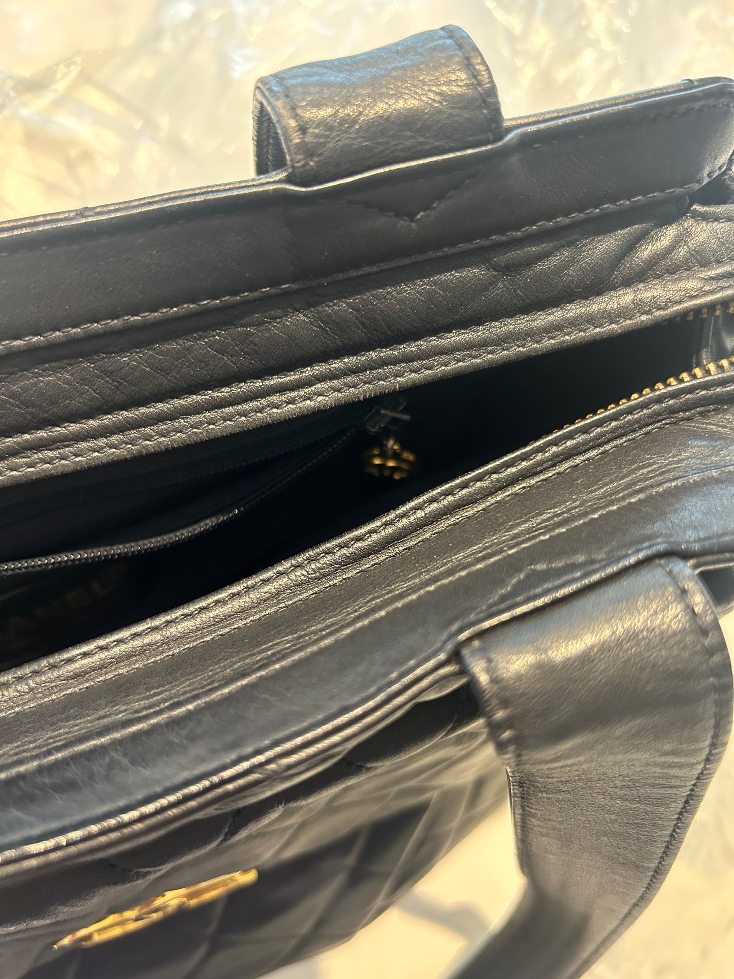 Chanel Navy Quiltet CC Tote