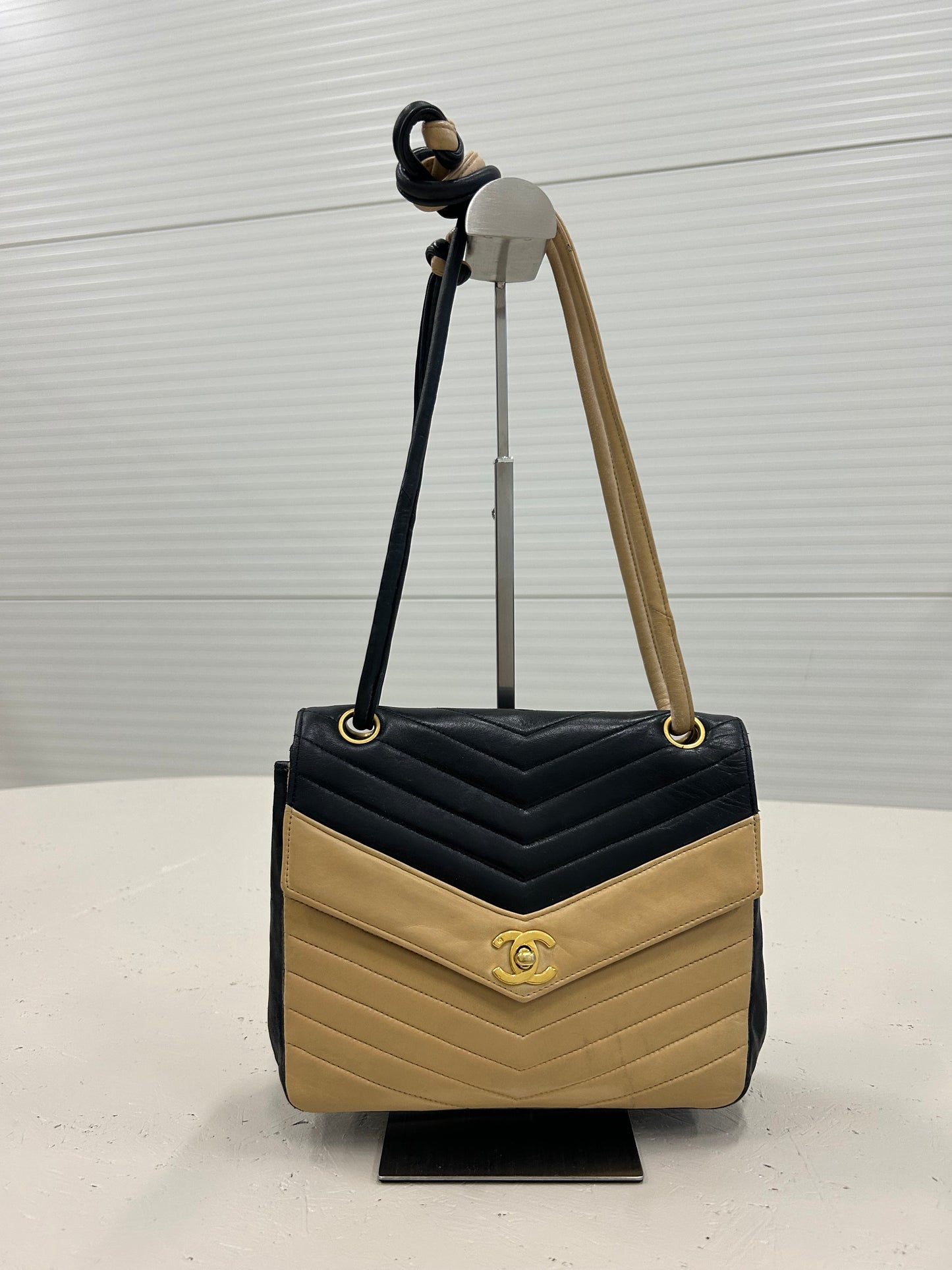 Chanel Bicolor V Stitch Bag
