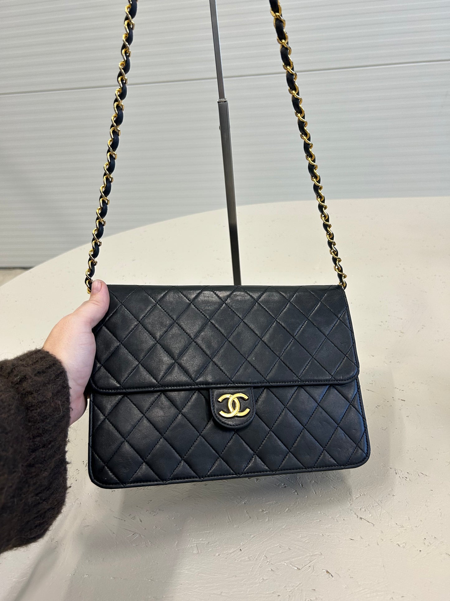 Chanel diamond classic flap bag