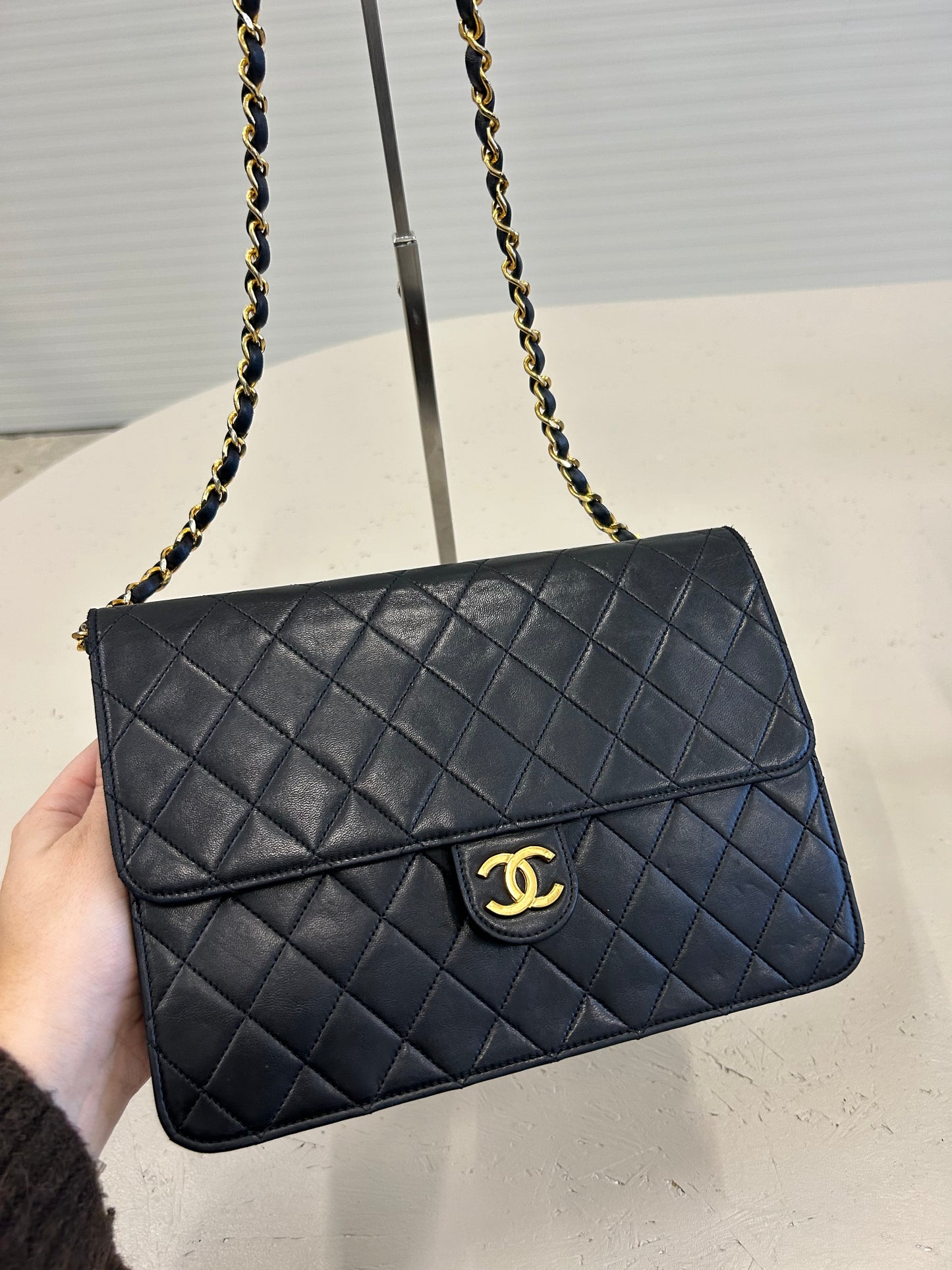 Chanel diamond classic flap bag