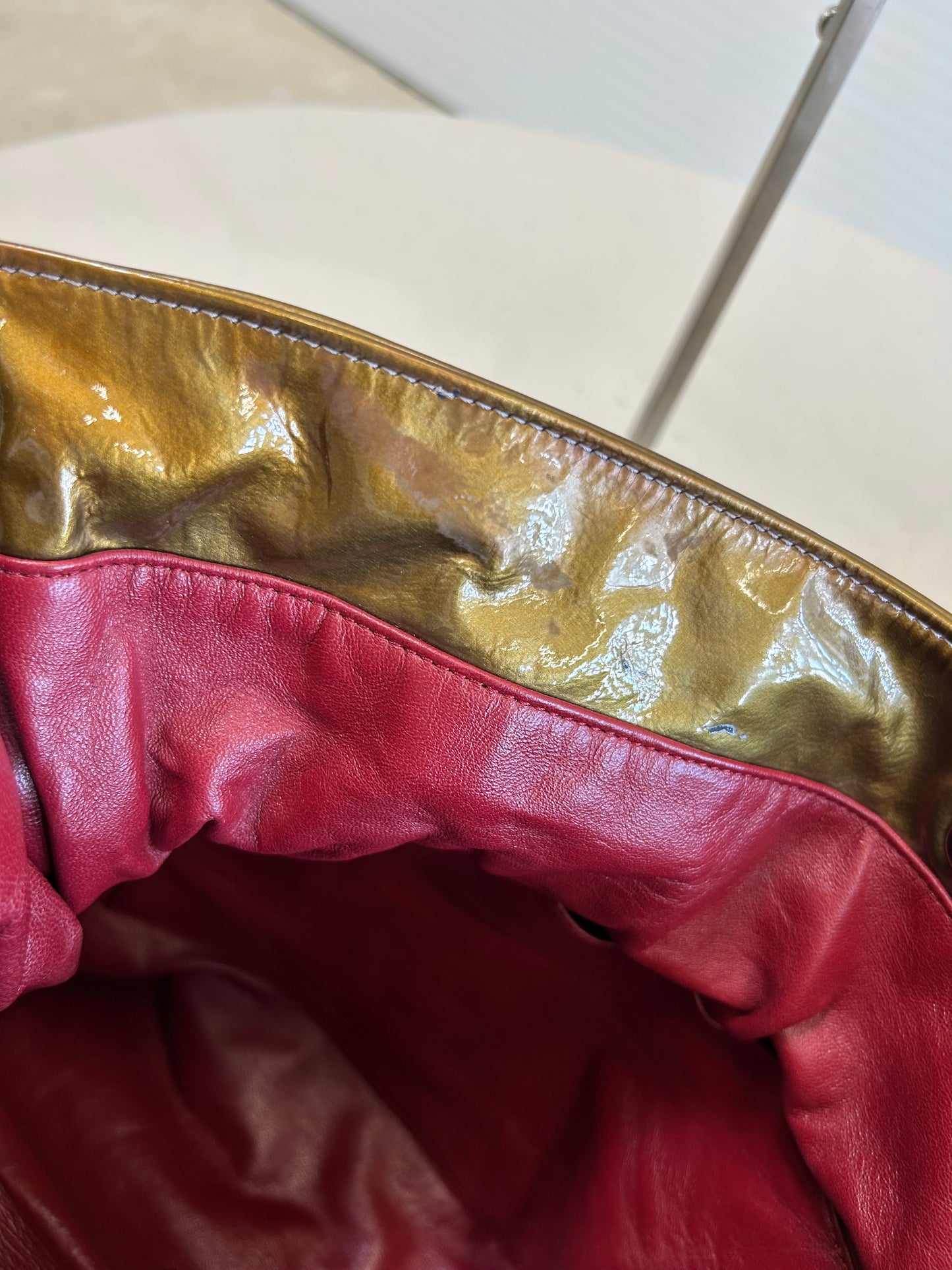 Chanel taske Enamel Tote i olivengrøn – Sjælden farve