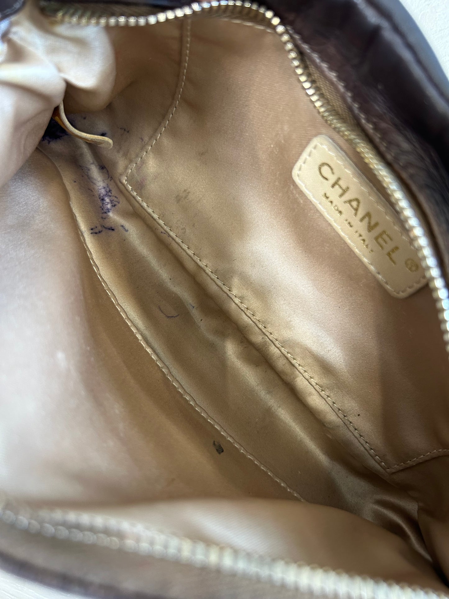 Chanel Brown Pouchette Shoulder Bag
