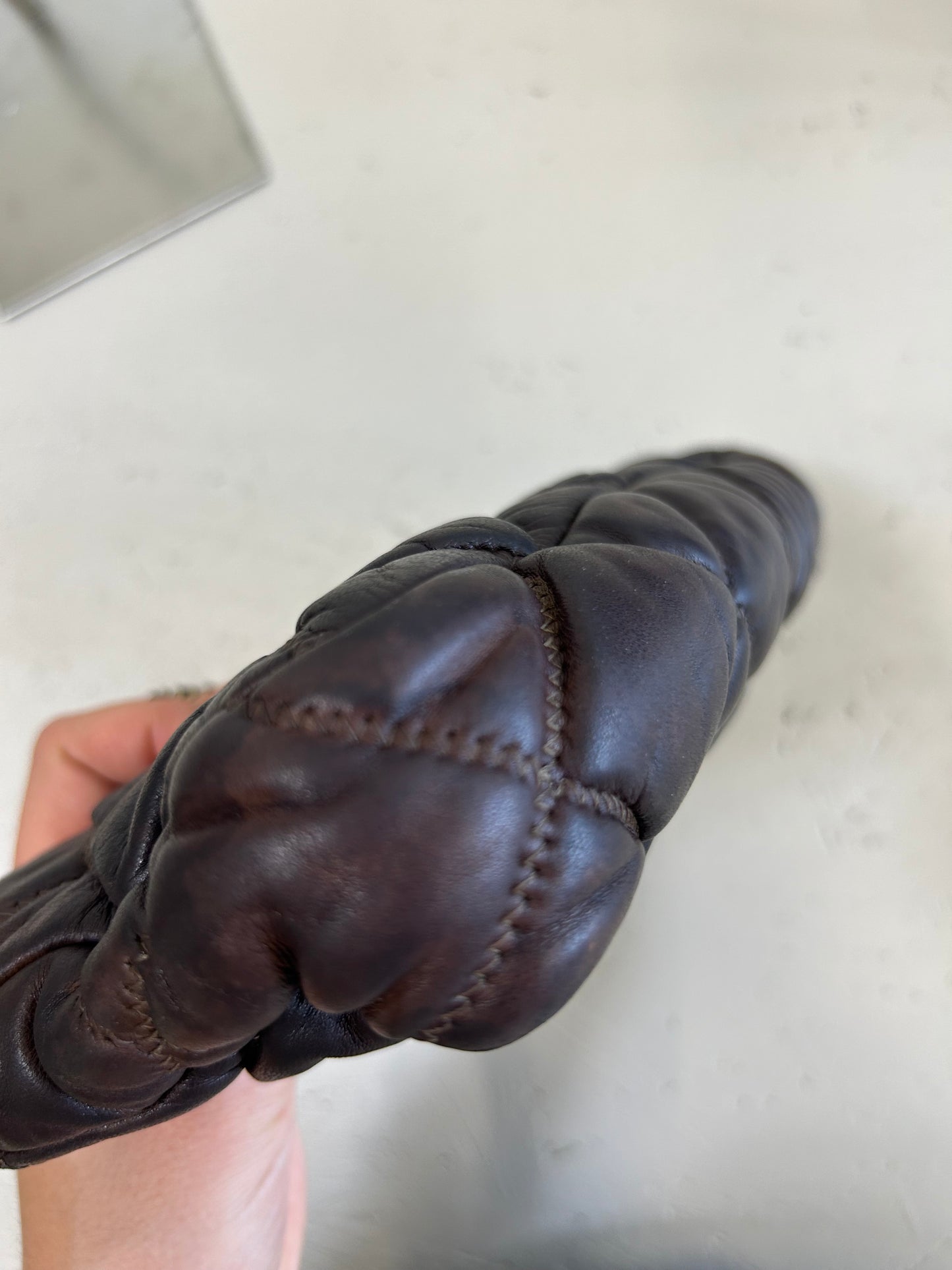 Chanel Brown Pouchette Shoulder Bag