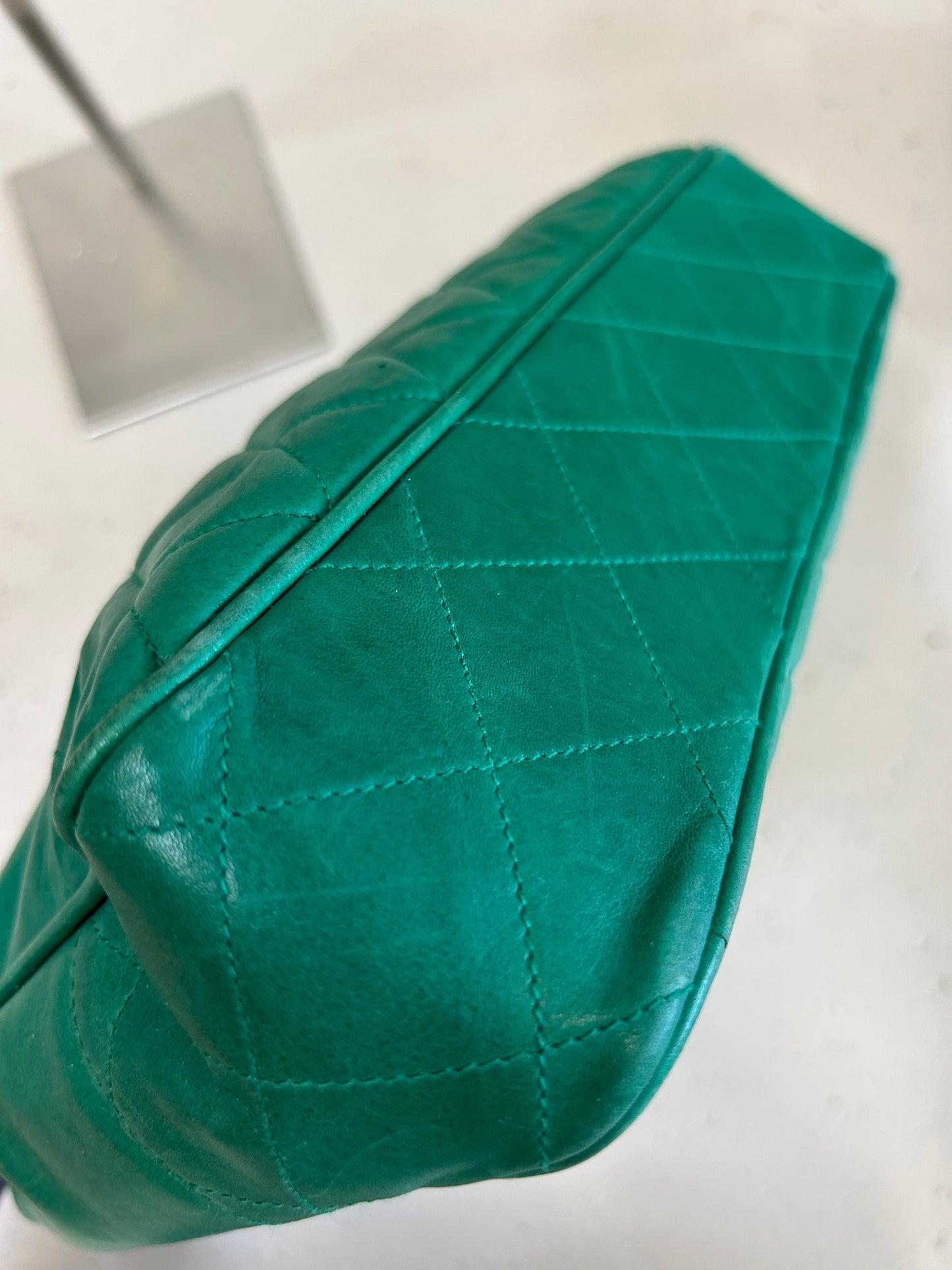 Chanel taske i grøn læder – Vintage Tote Bag