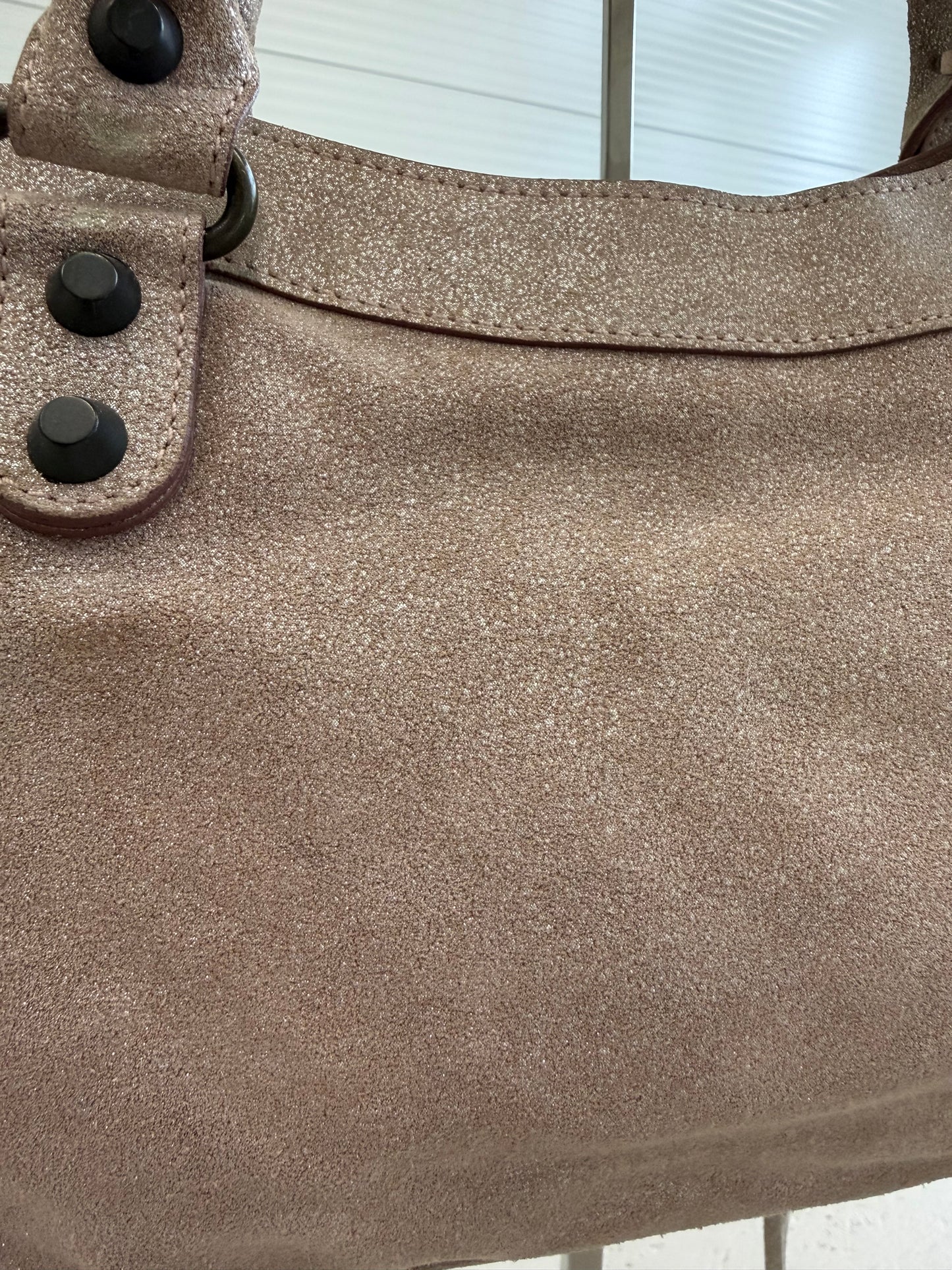 Balenciaga Rosa Glitter Neiman Marcus City Bag