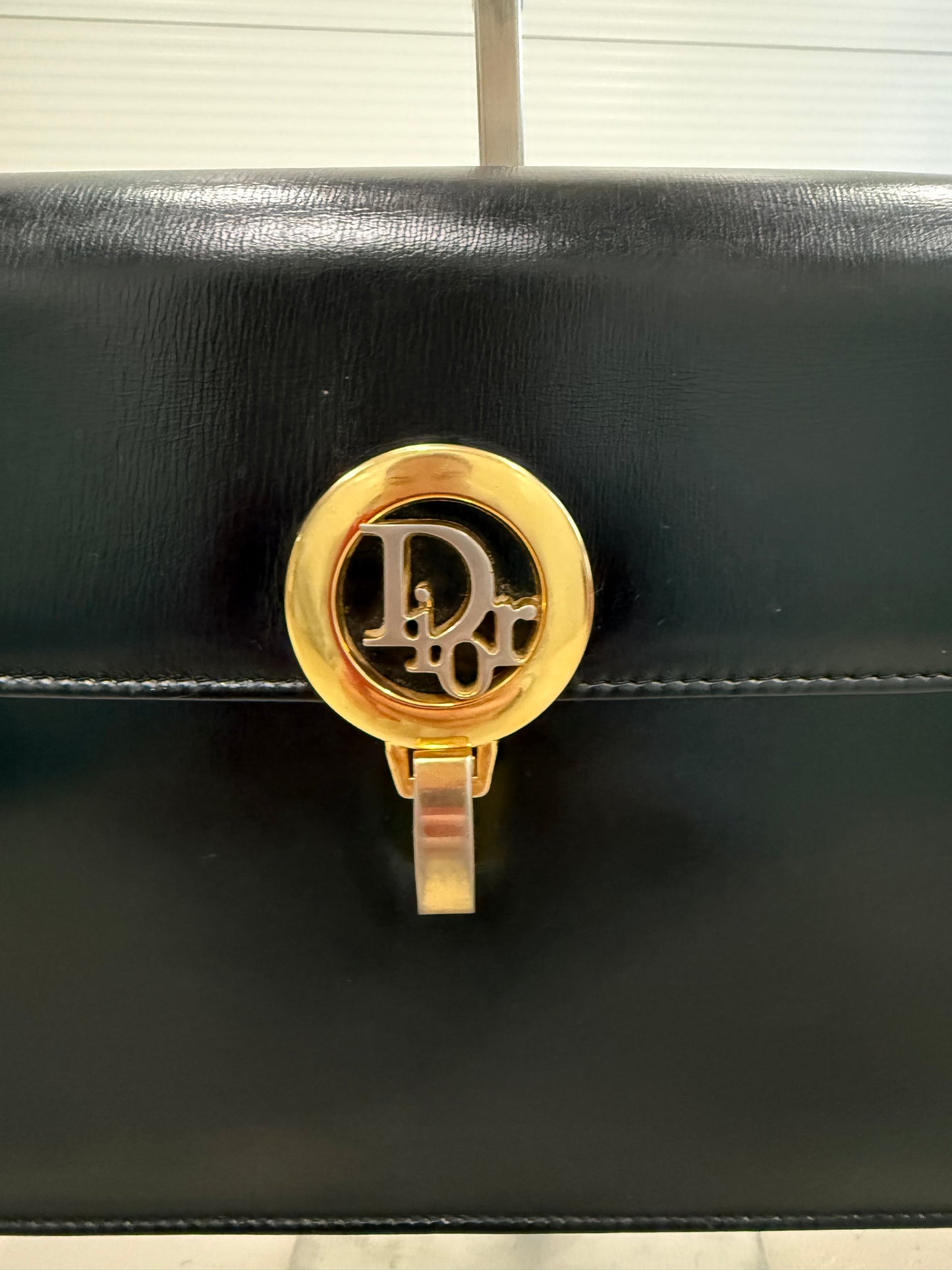 Christian Dior CD Logo Shoulder Clutch Bag
