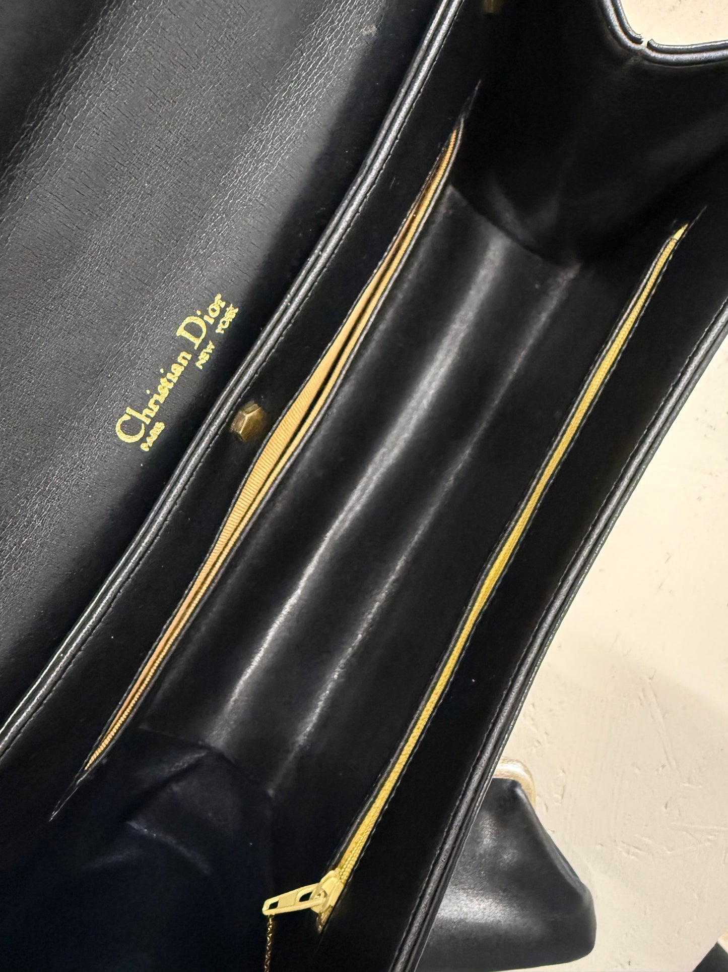 Christian Dior CD Logo Shoulder Clutch Bag