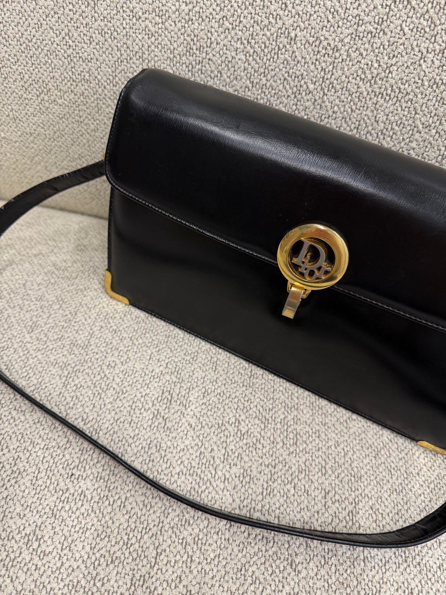 Christian Dior CD Logo Shoulder Clutch Bag