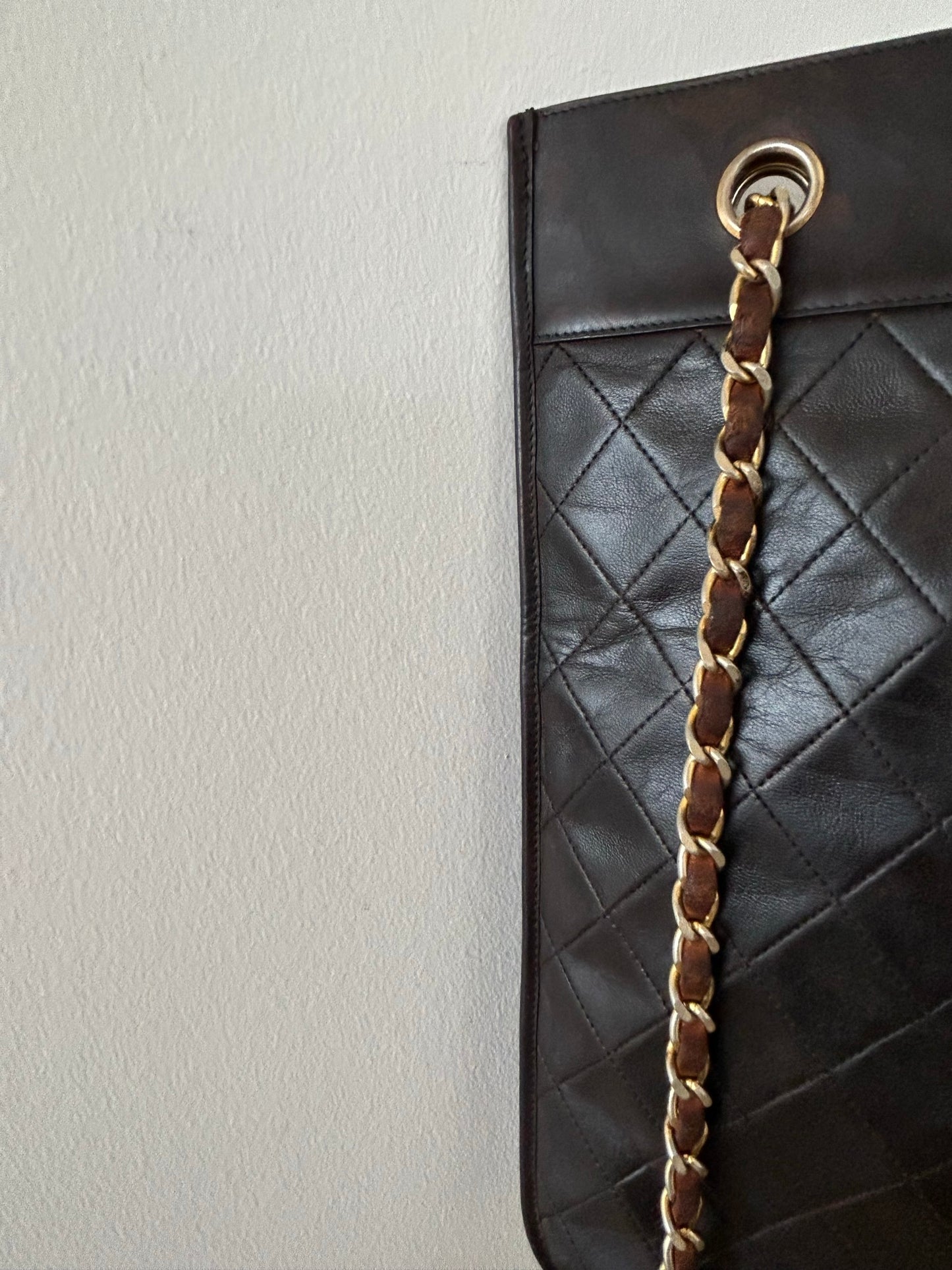 Chanel Matelasse Tote Brown