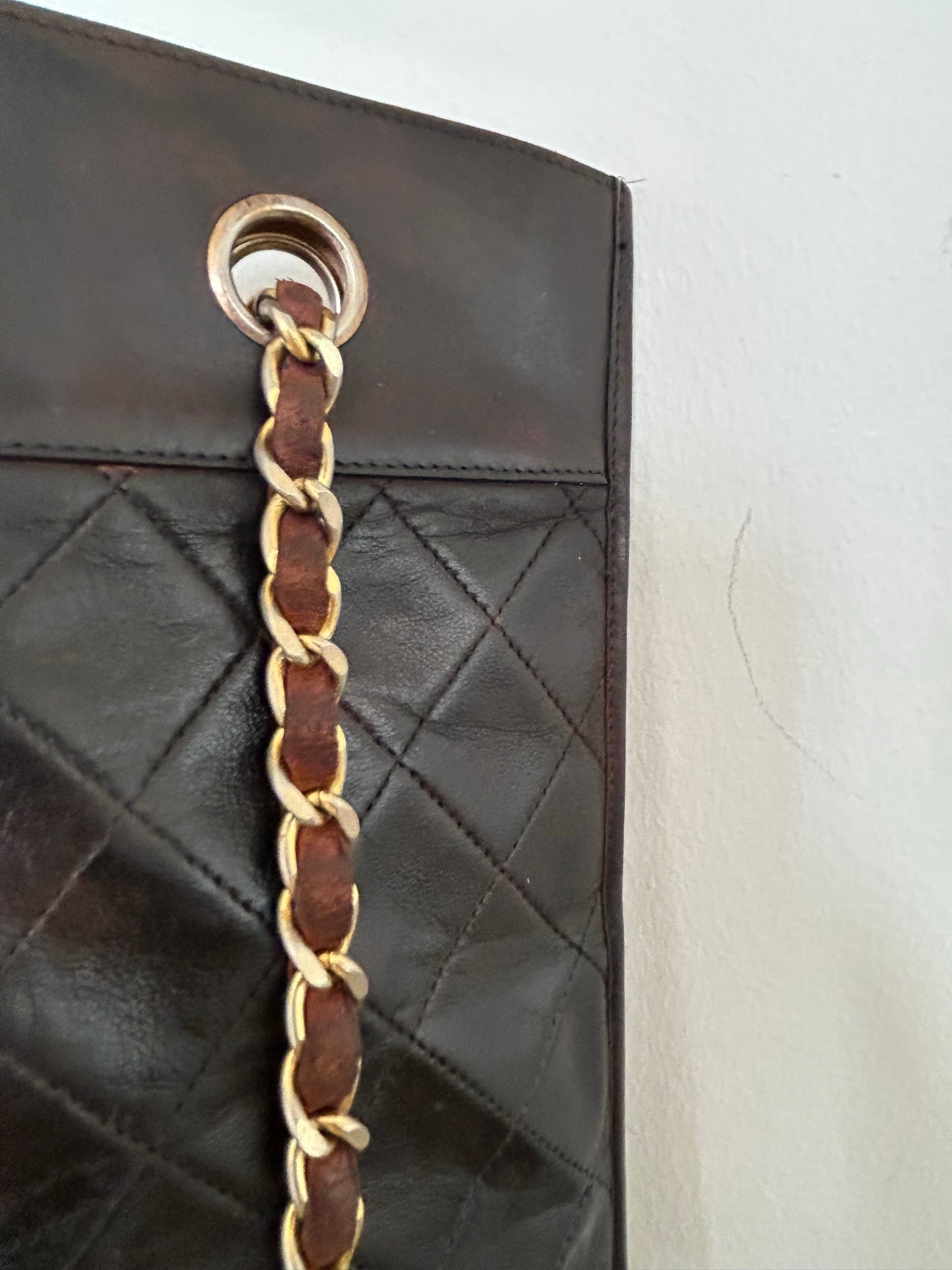 Chanel Matelasse Tote Brown