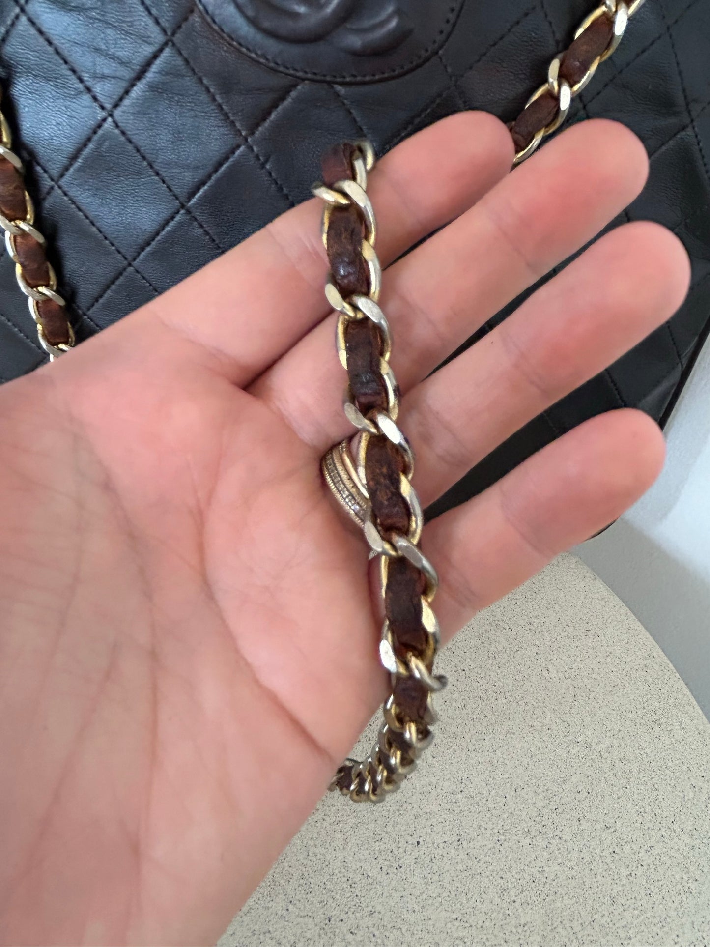Chanel Matelasse Tote Brown