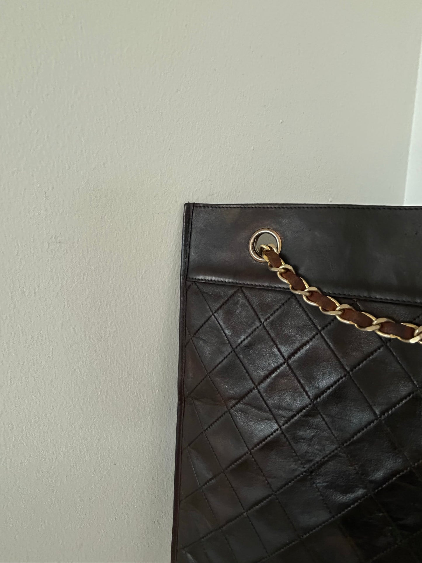 Chanel Matelasse Tote Brown