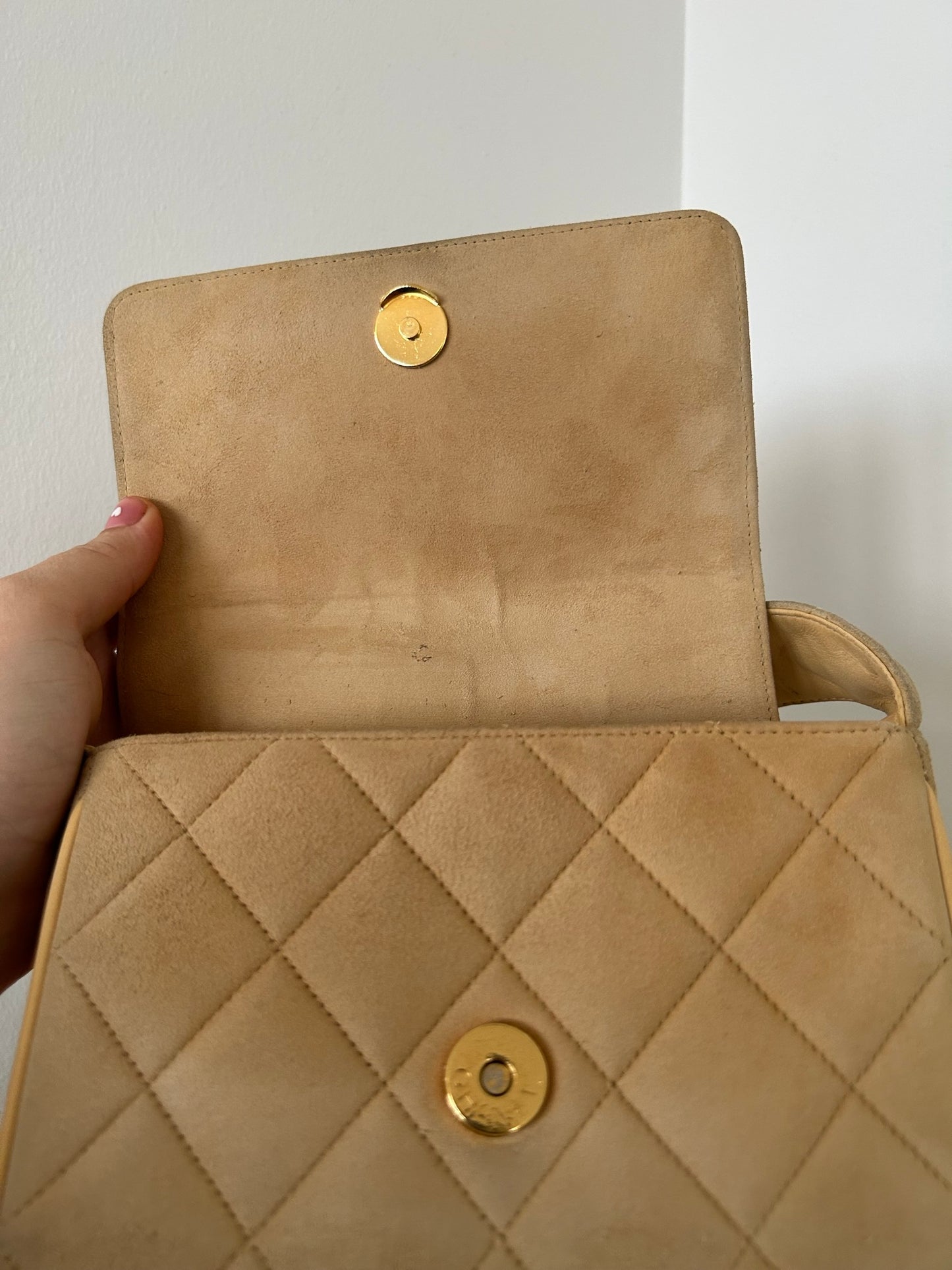 Chanel Suede Mini Square Bag