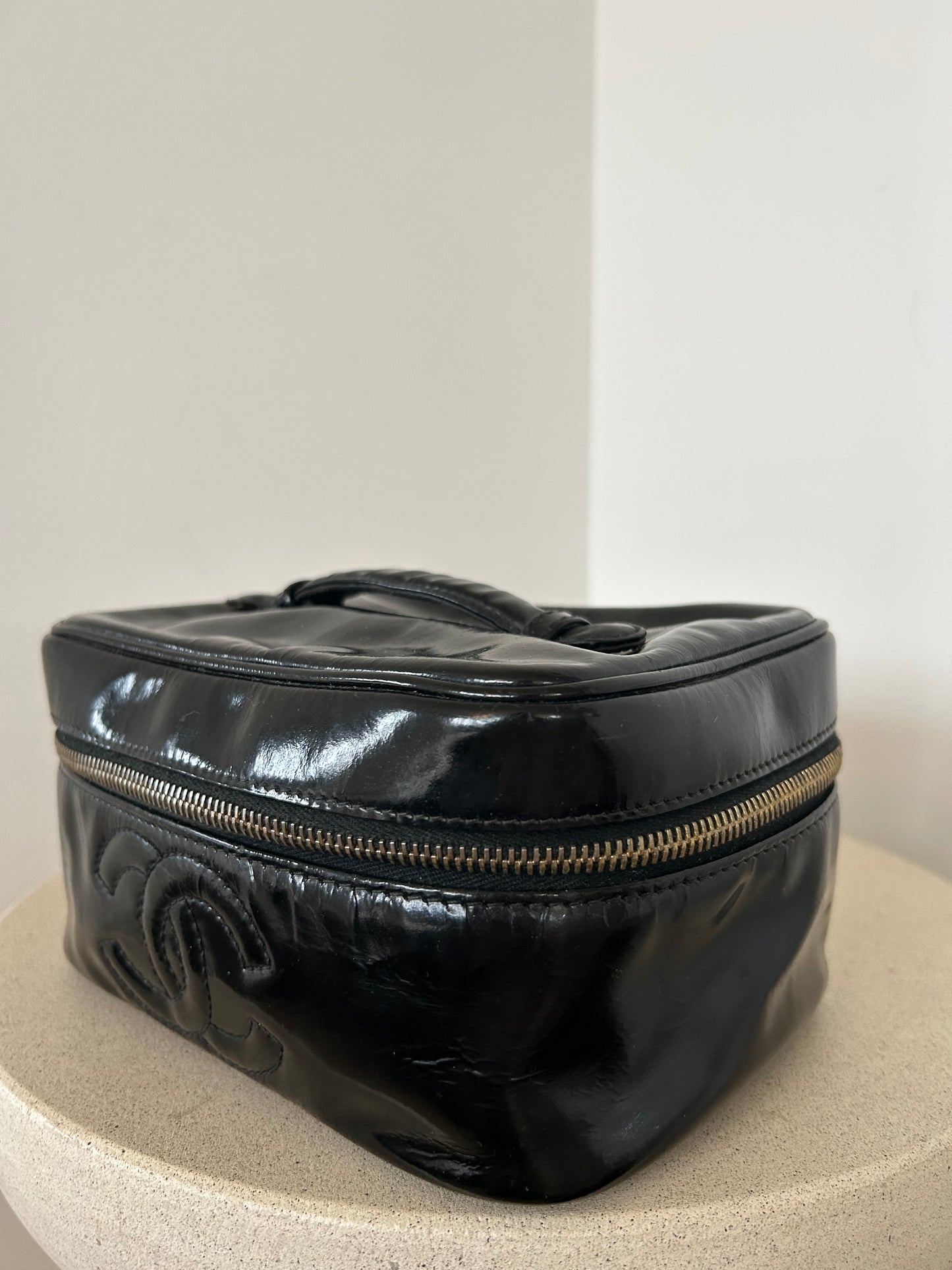 Chanel Patent Leather Vanity Bag