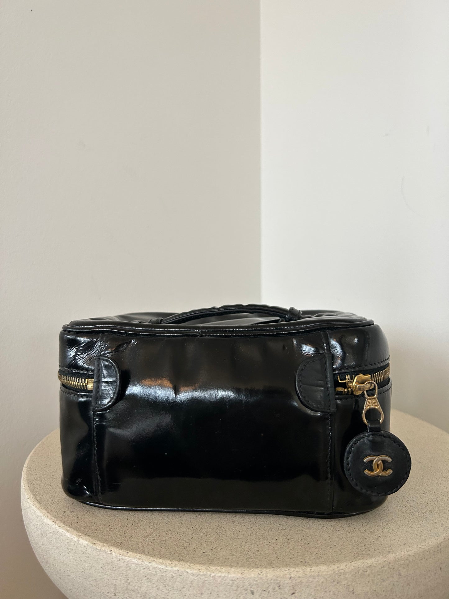 Chanel Patent Leather Vanity Bag