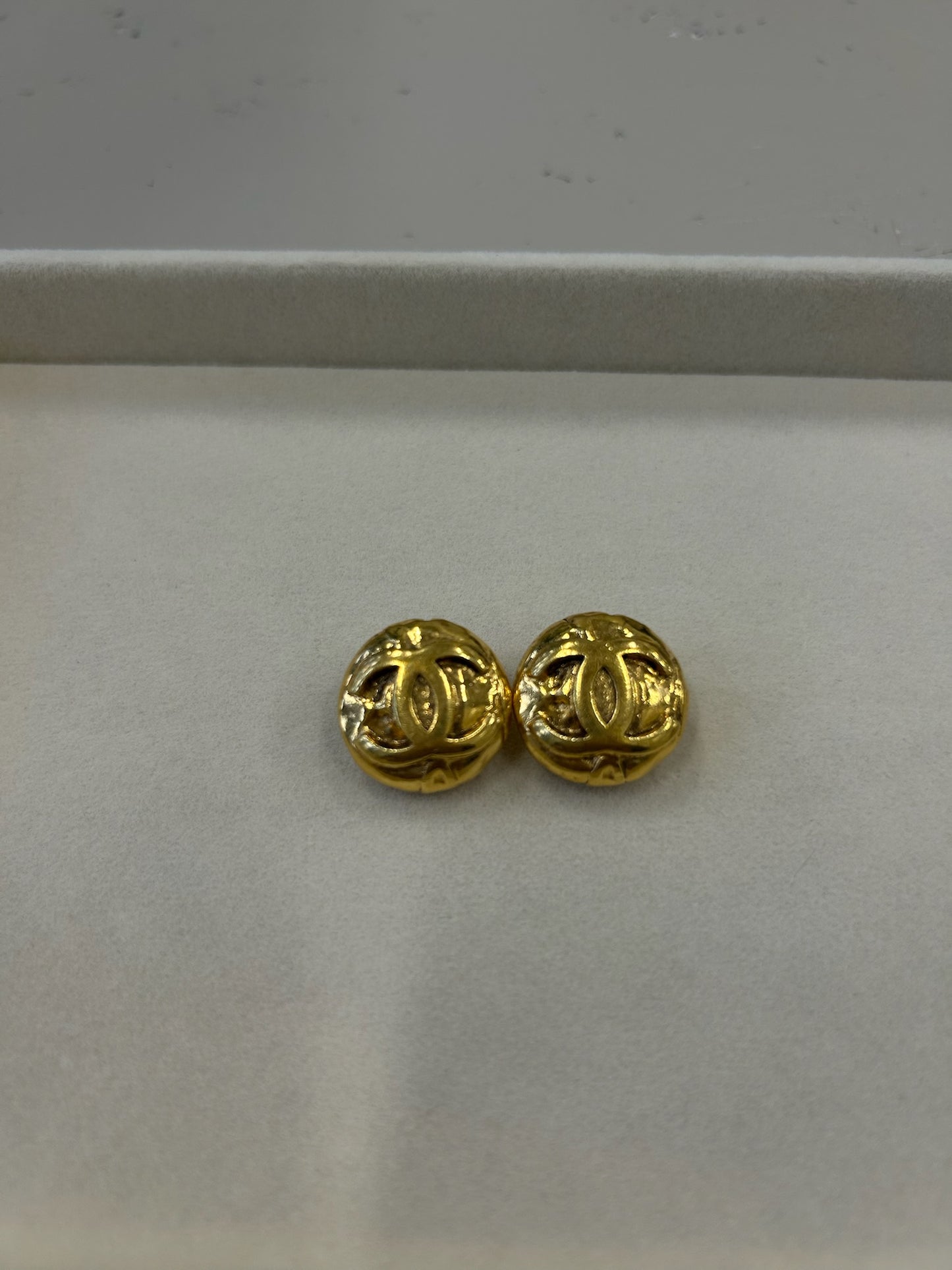 Chanel Gold CC Earrings