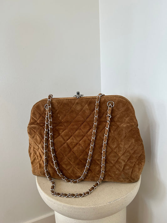 Chanel Suede Shoulder Bag