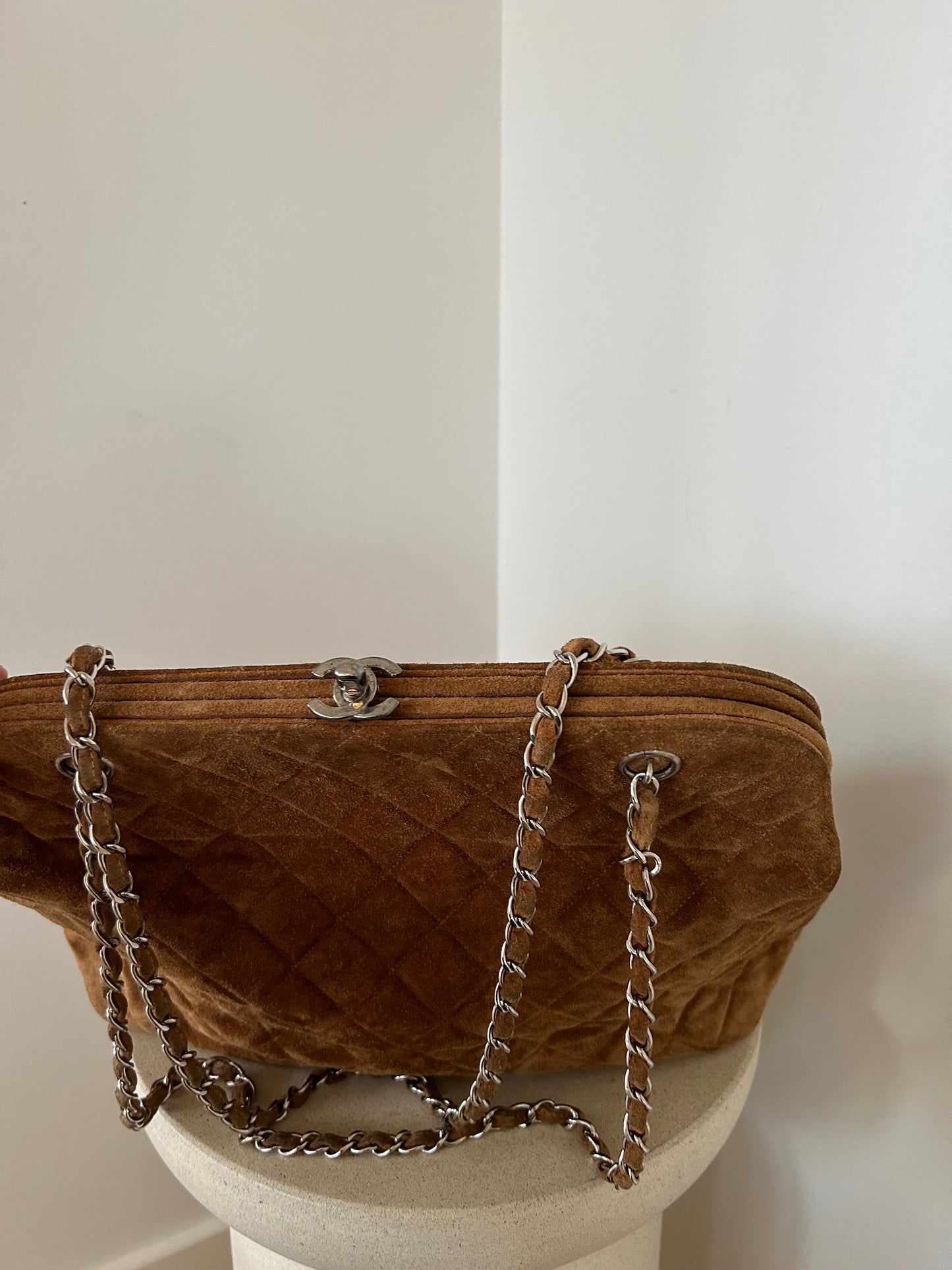 Chanel Suede Shoulder Bag