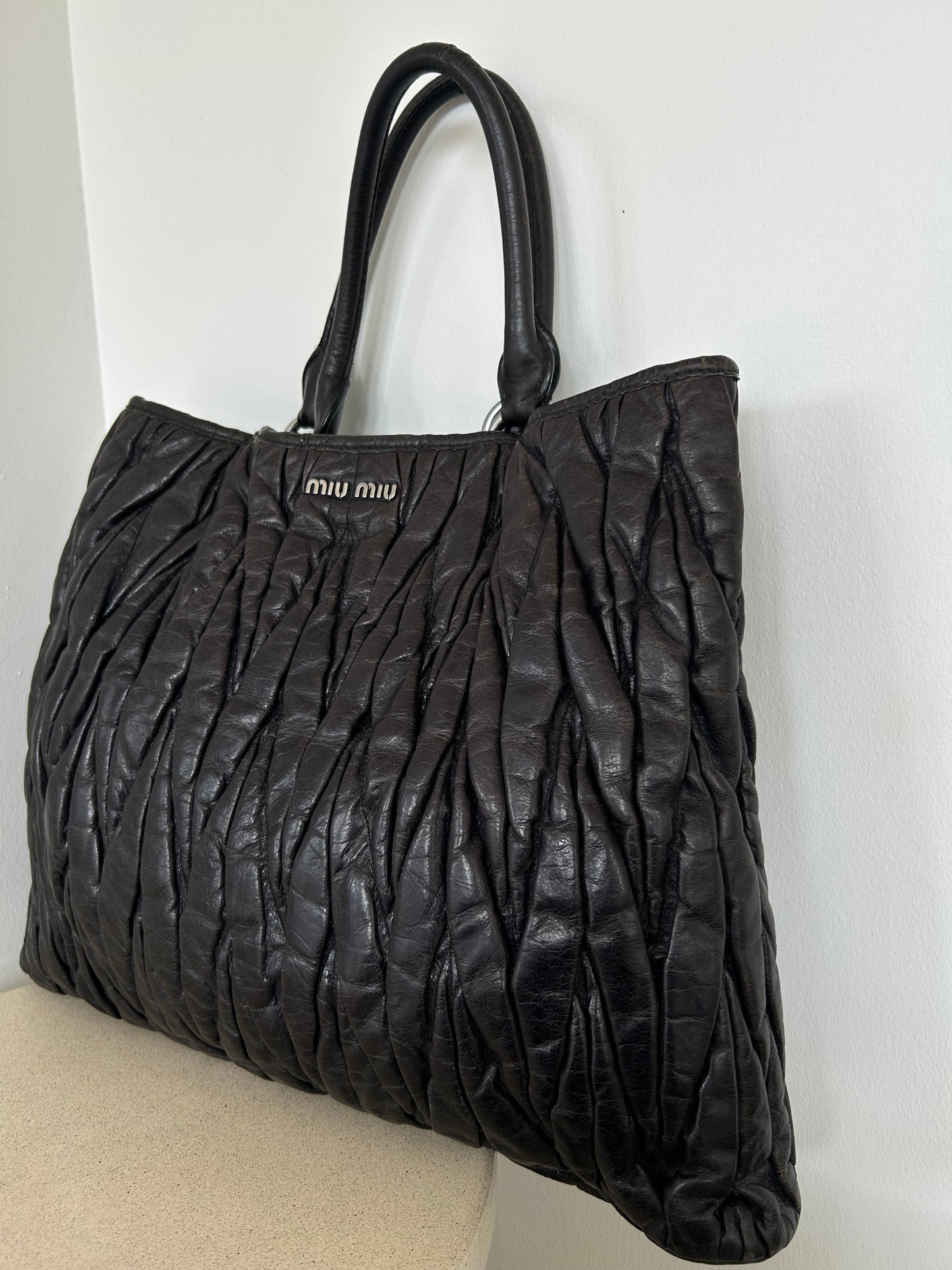 Miu Miu Nappa Shopper