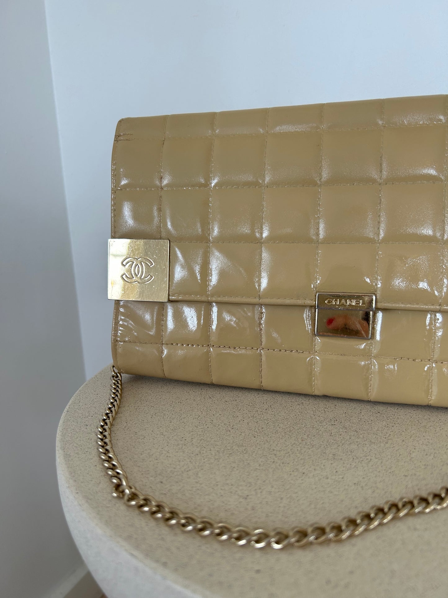 Chanel East West Chocolate Bar Bag