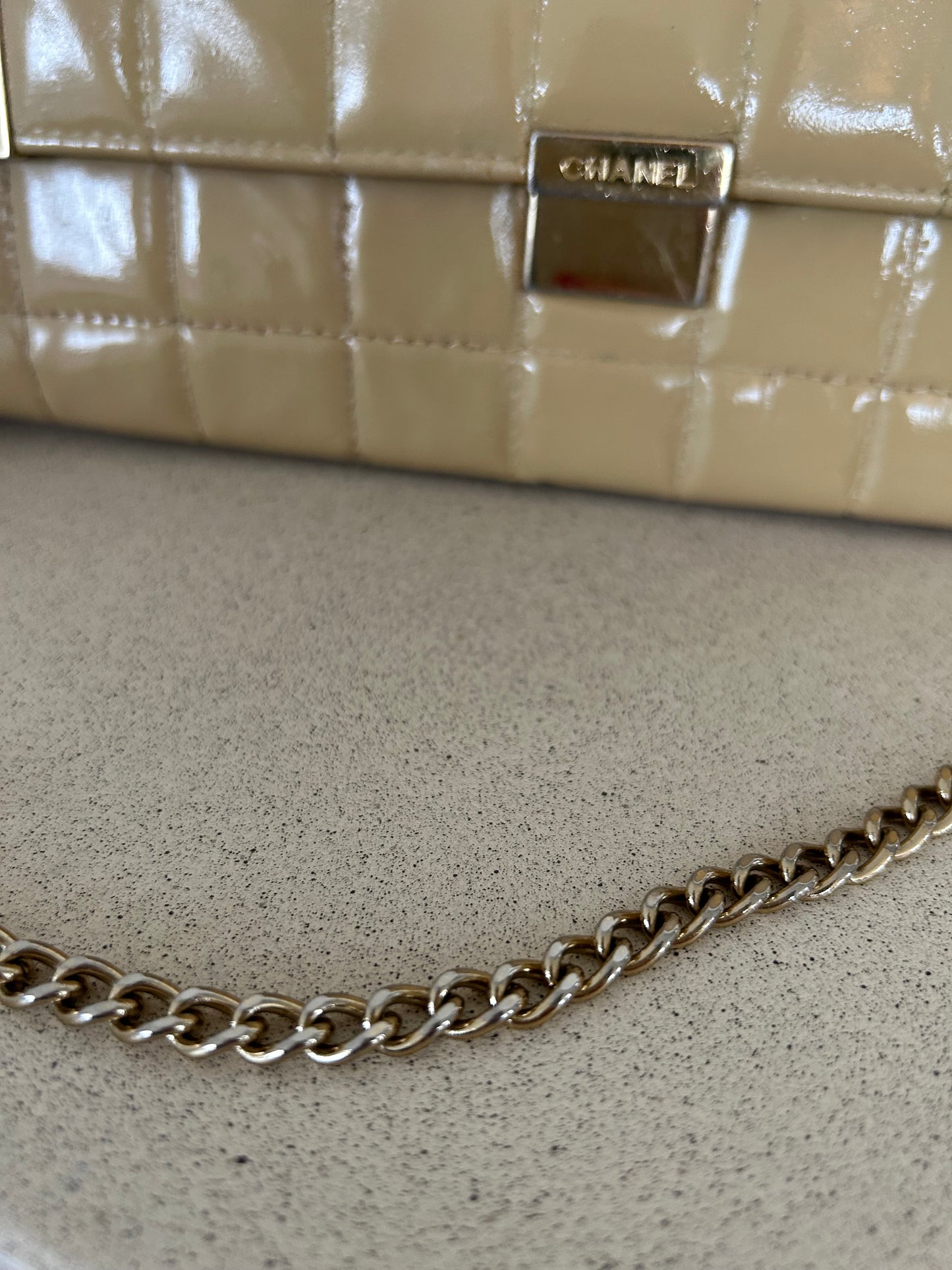 Chanel East West Chocolate Bar Bag