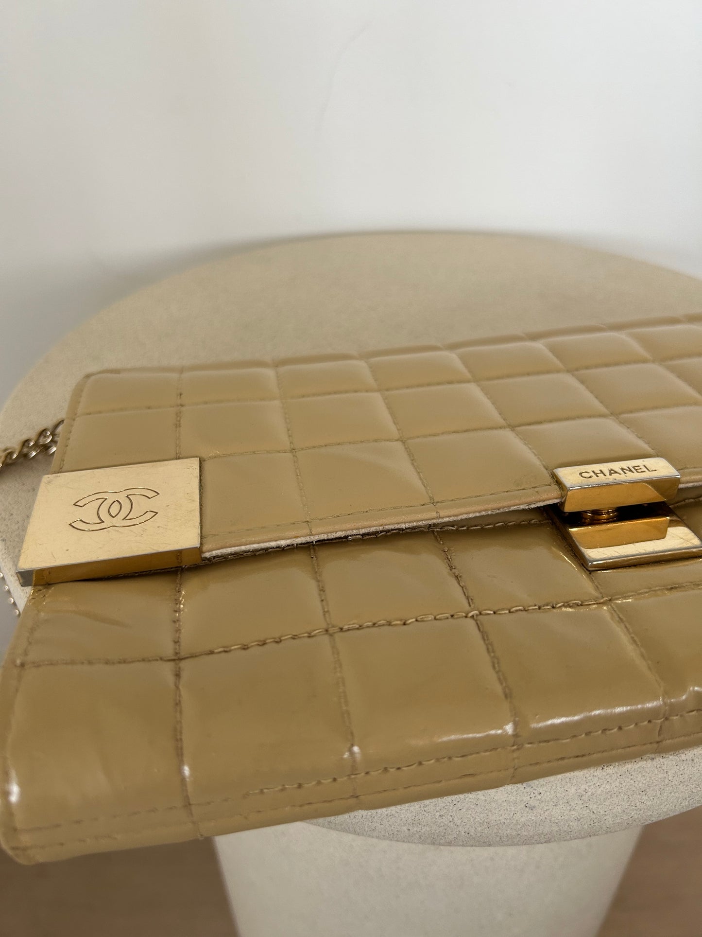 Chanel East West Chocolate Bar Bag