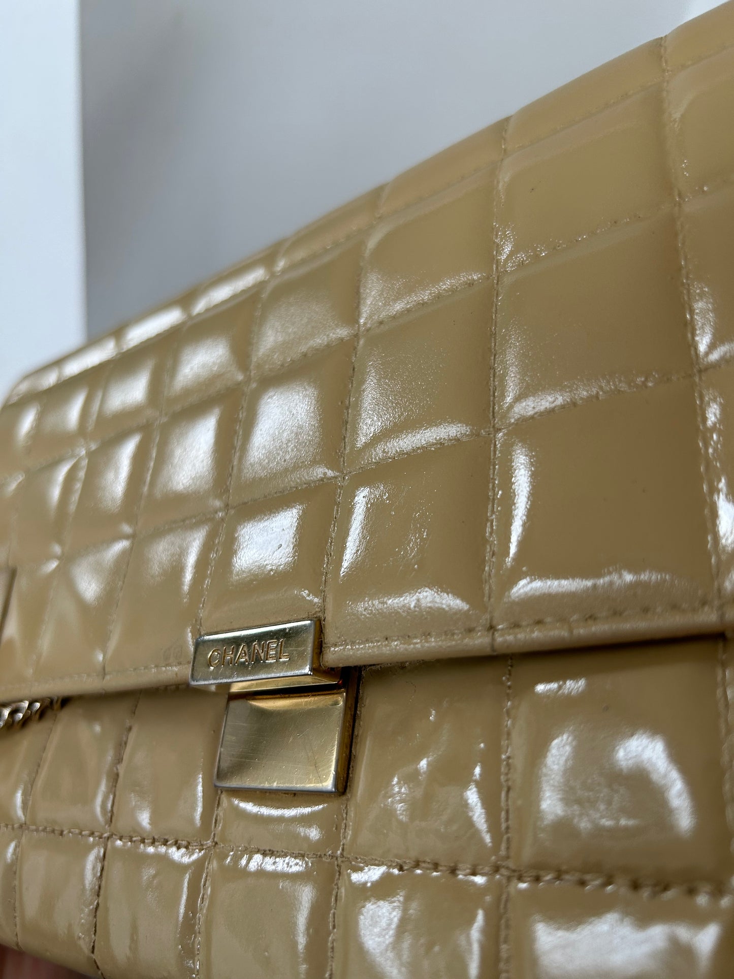 Chanel East West Chocolate Bar Bag