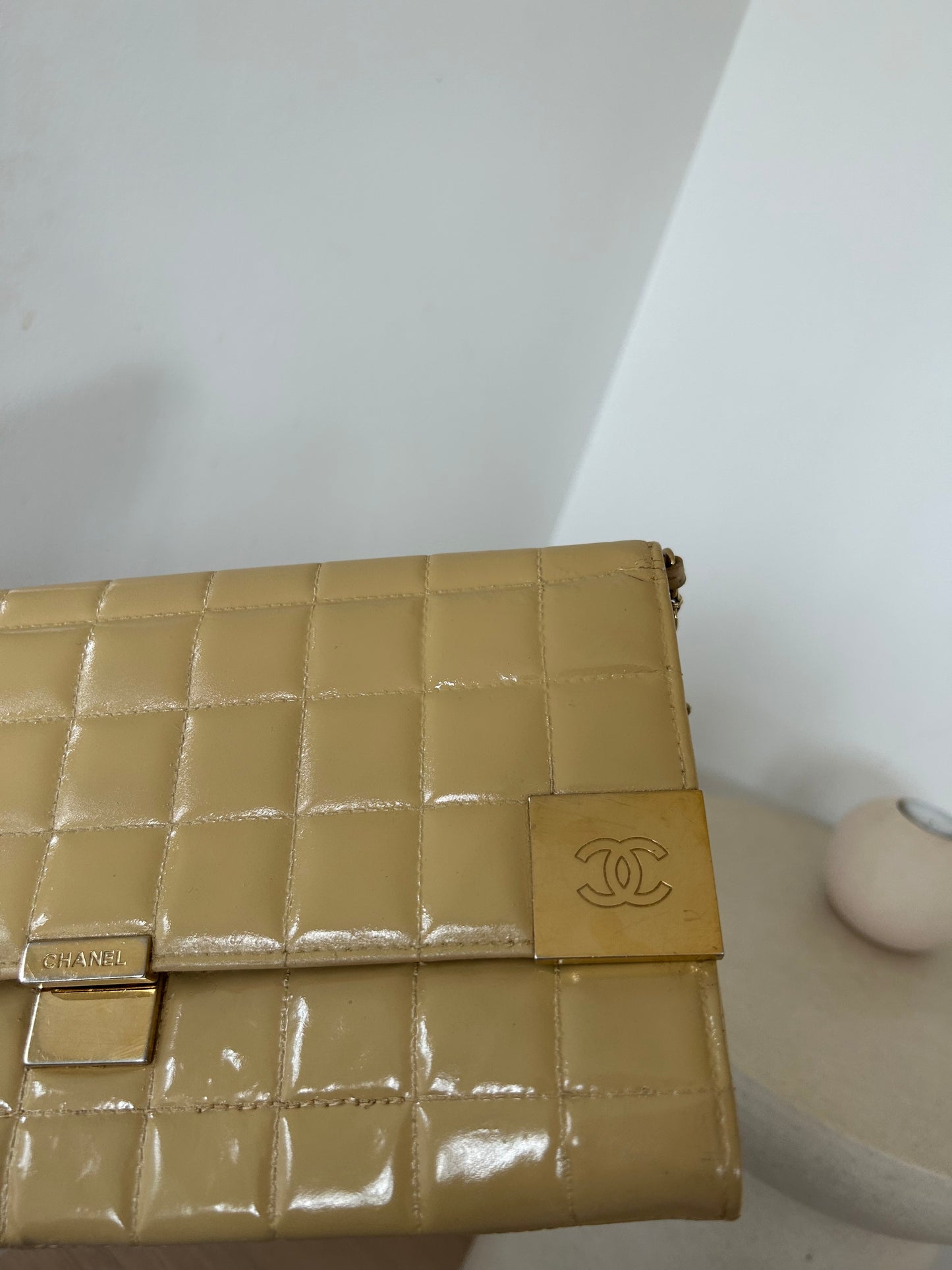 Chanel East West Chocolate Bar Bag